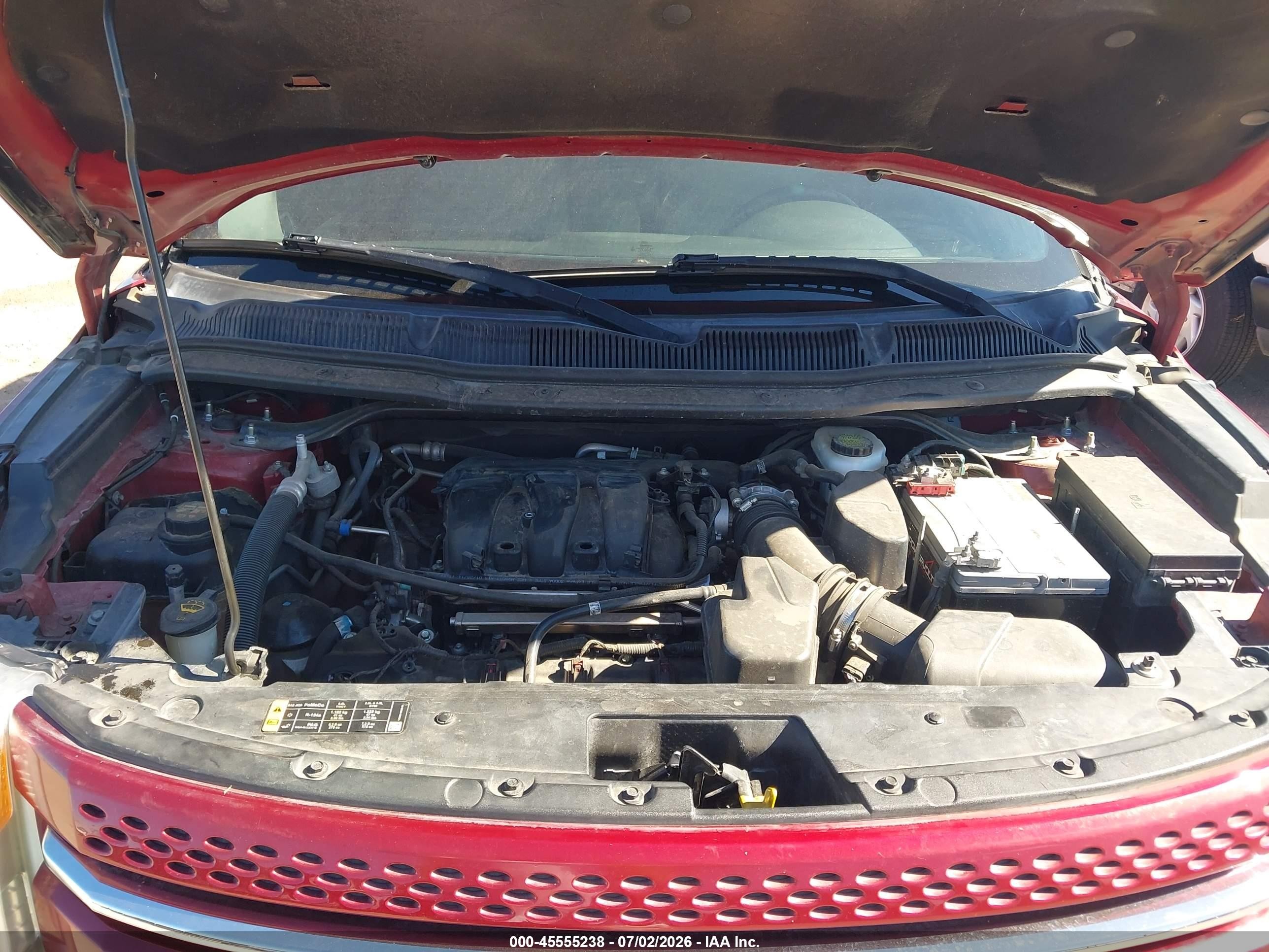 2014 Ford Explorer Limited Red vin: 1FM5K7F82EGC13077