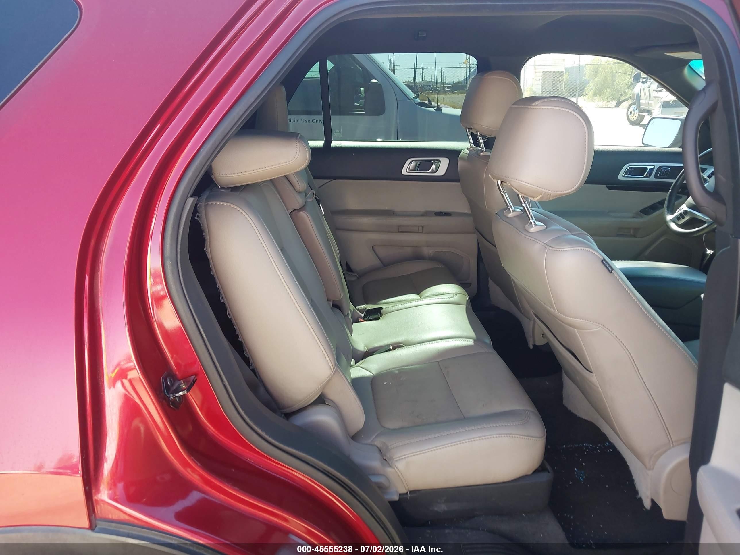 2014 Ford Explorer Limited Red vin: 1FM5K7F82EGC13077