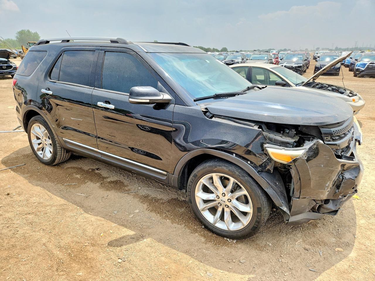 2015 Ford Explorer Limited Black vin: 1FM5K7F82FGA34300