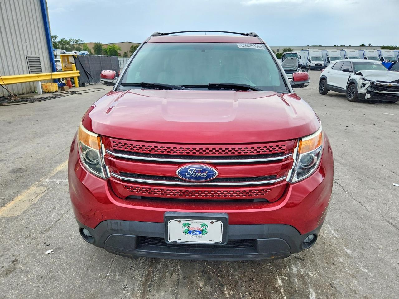 2015 Ford Explorer Limited Red vin: 1FM5K7F82FGB71656