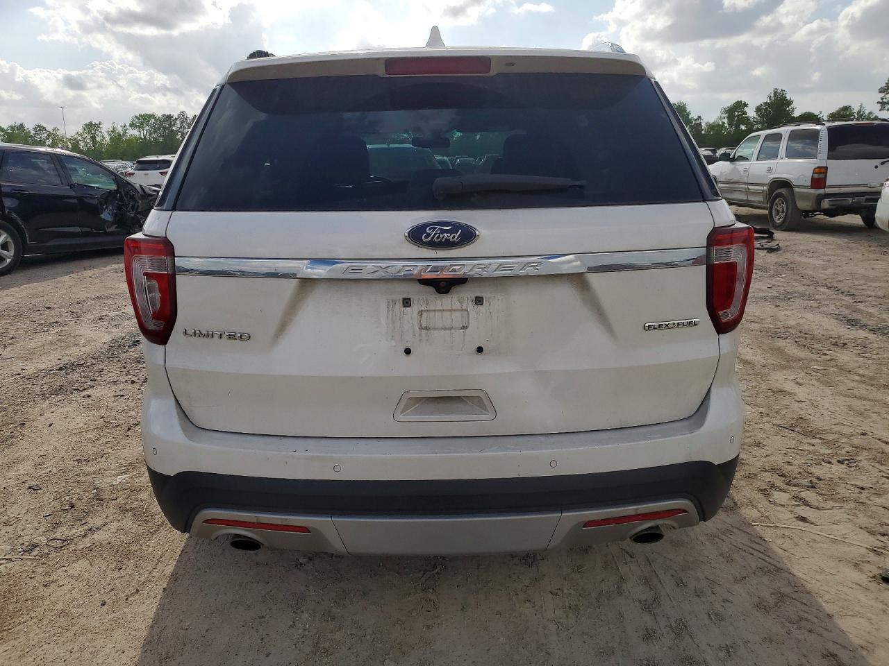 2016 Ford Explorer Limited White vin: 1FM5K7F82GGA01234