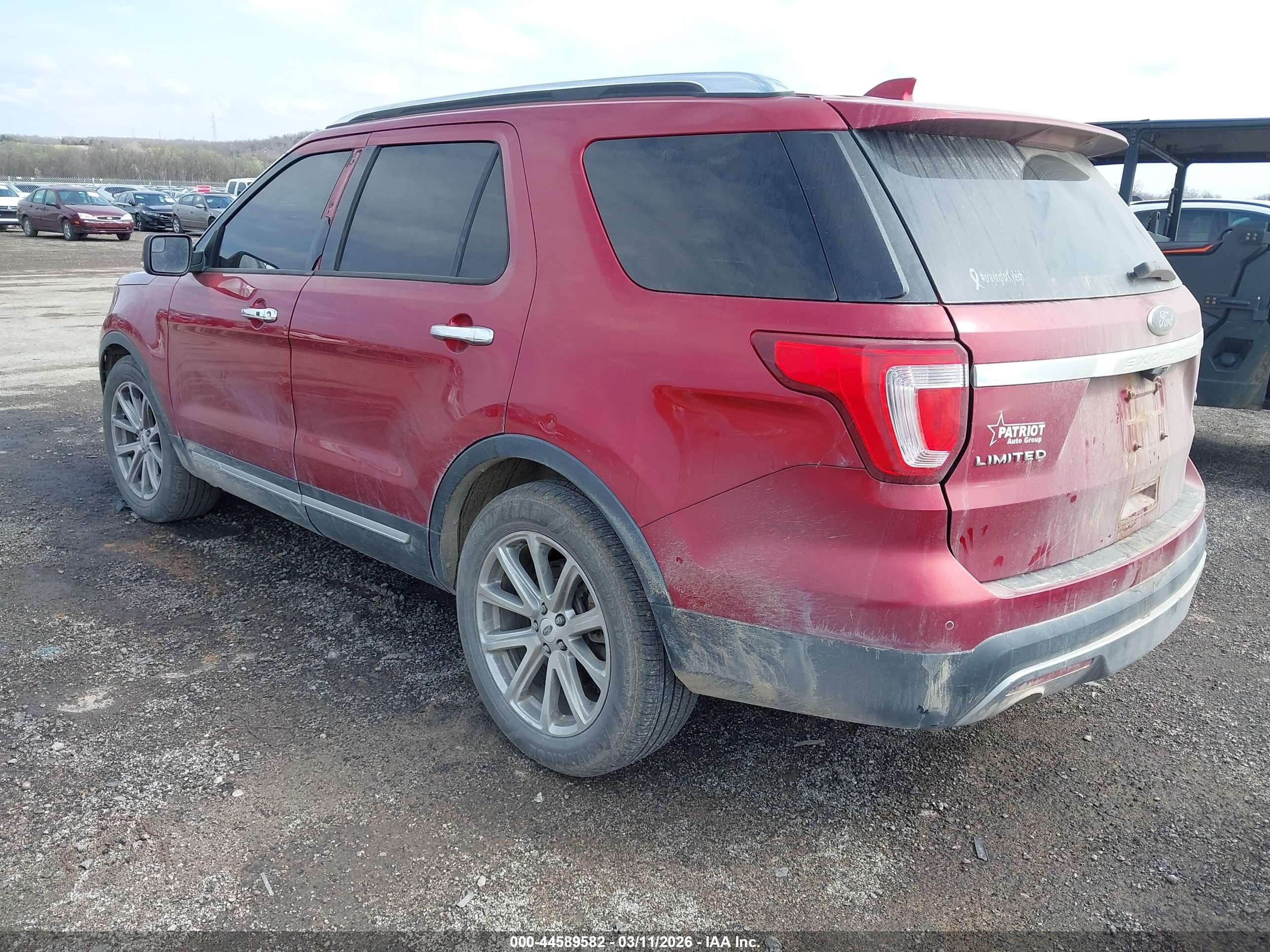 2016 Ford Explorer Limited Maroon vin: 1FM5K7F82GGA72675