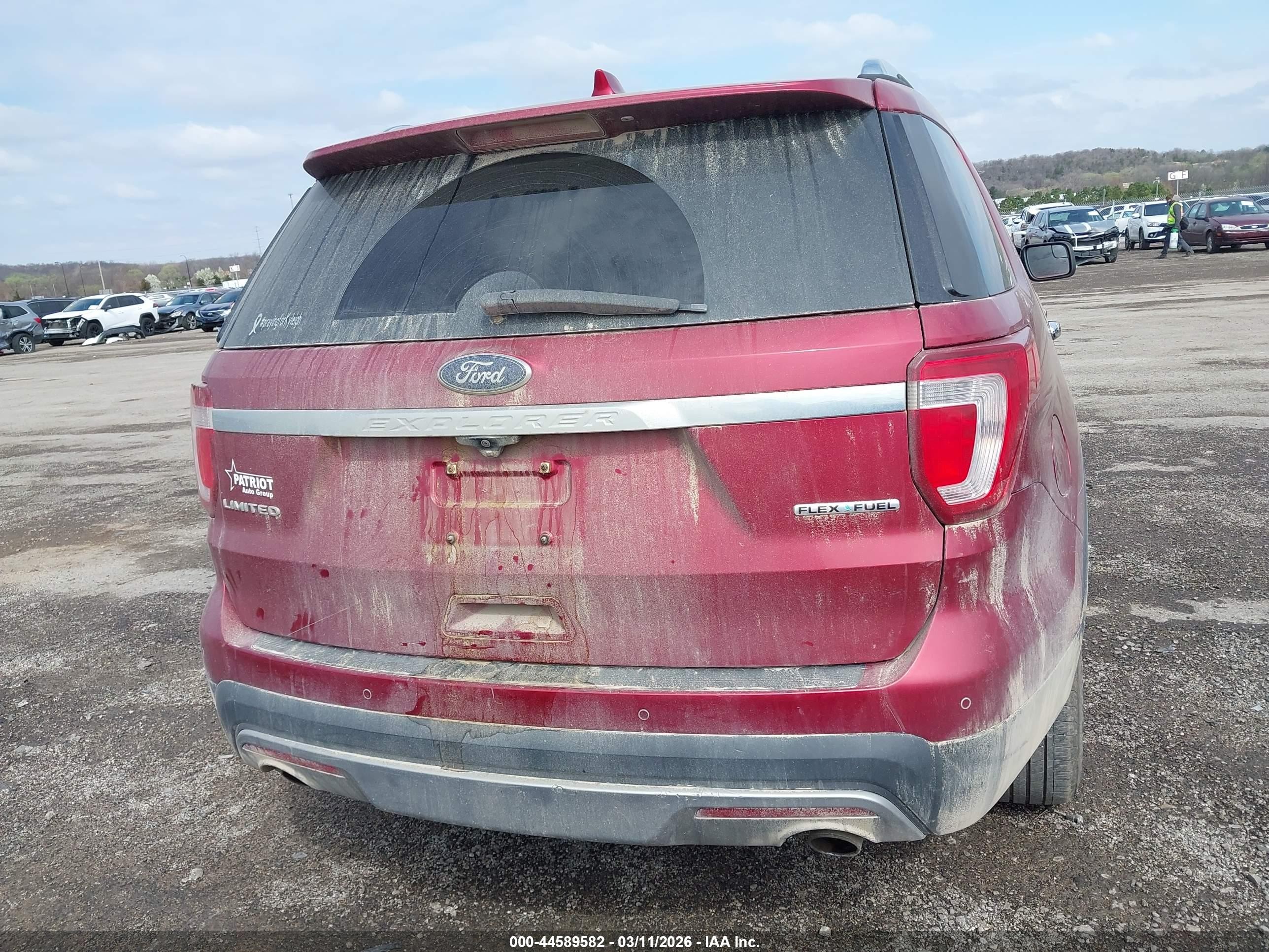 2016 Ford Explorer Limited Maroon vin: 1FM5K7F82GGA72675