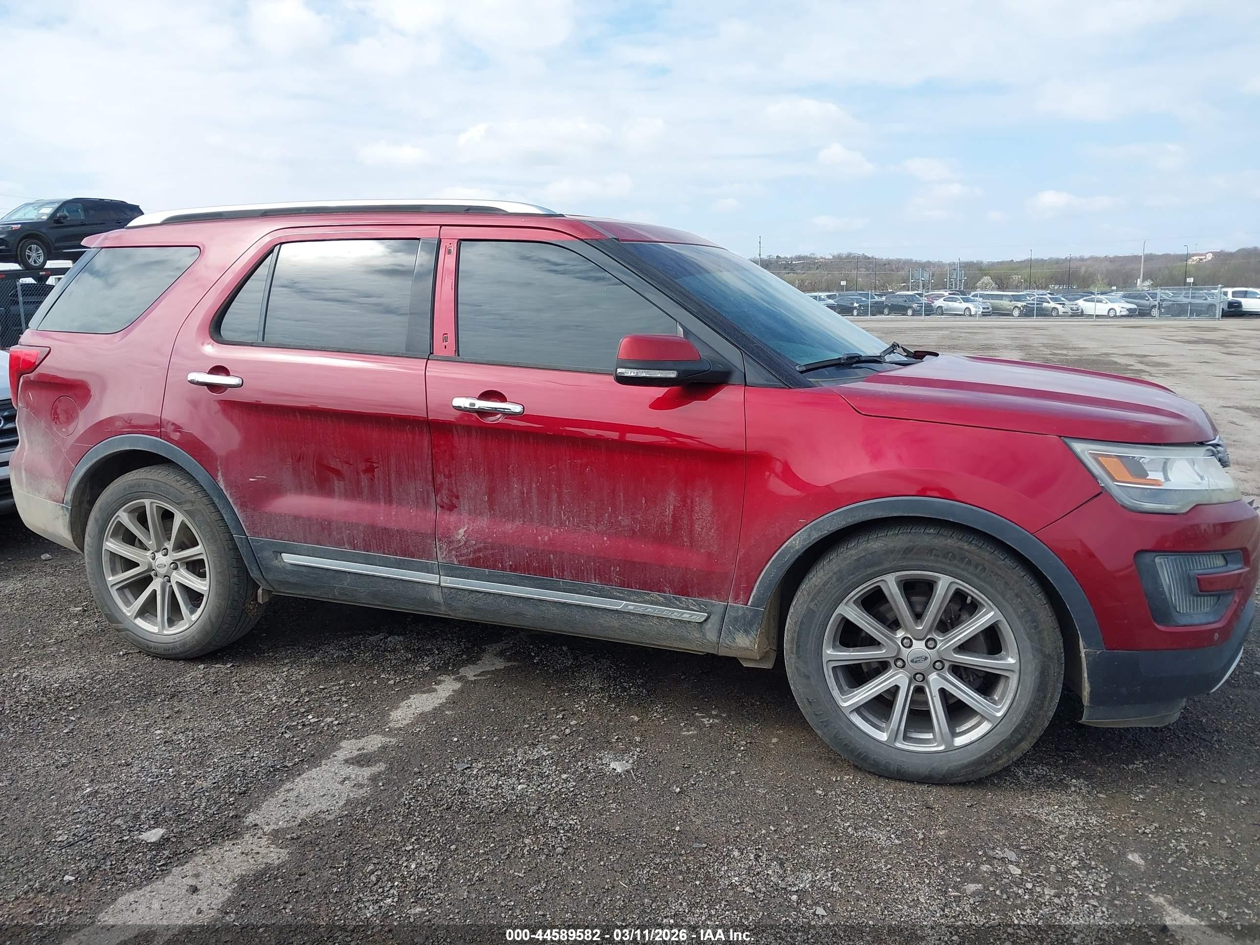 2016 Ford Explorer Limited Maroon vin: 1FM5K7F82GGA72675