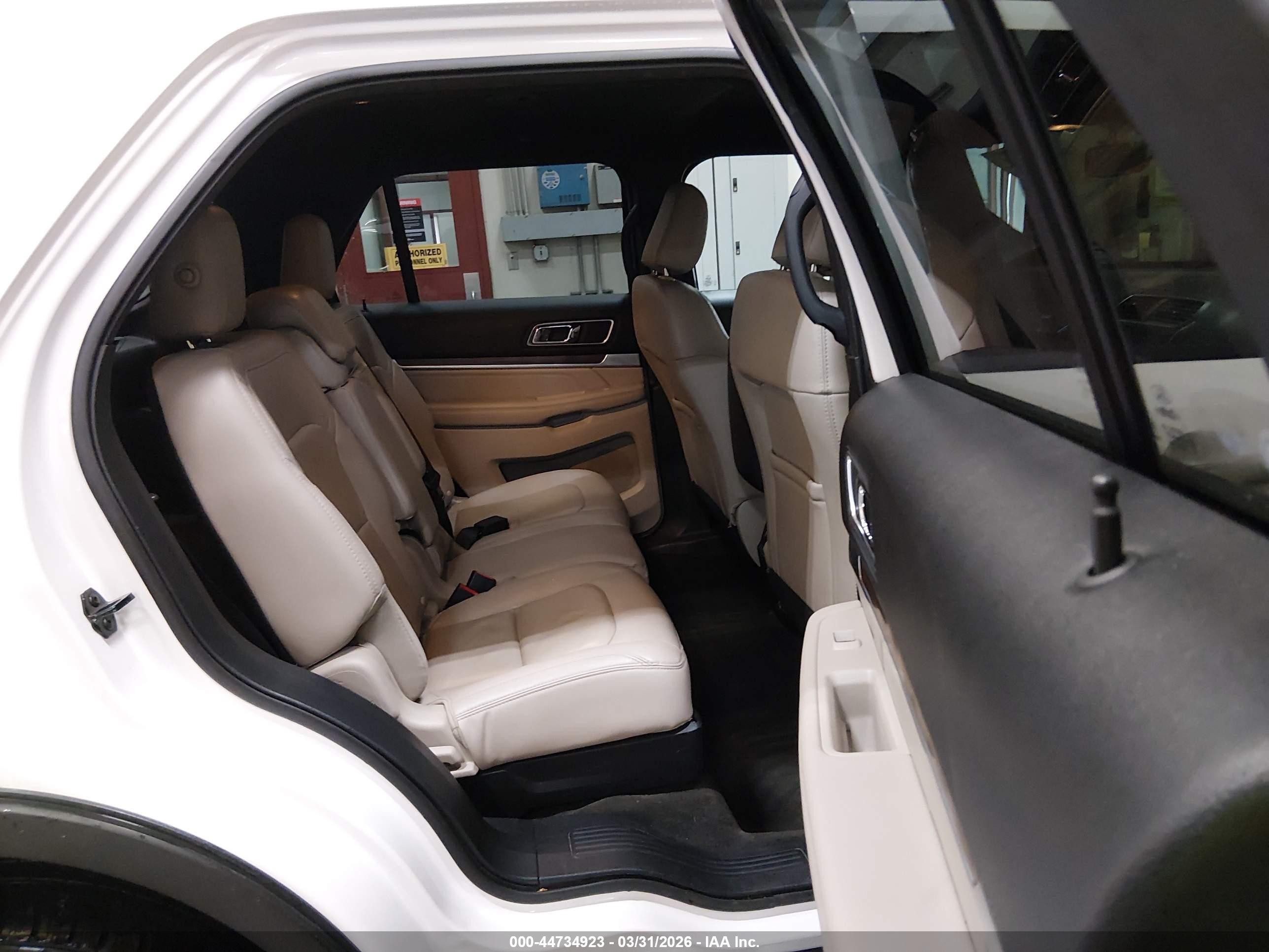 2018 Ford Explorer Limited White vin: 1FM5K7F82JGA46911