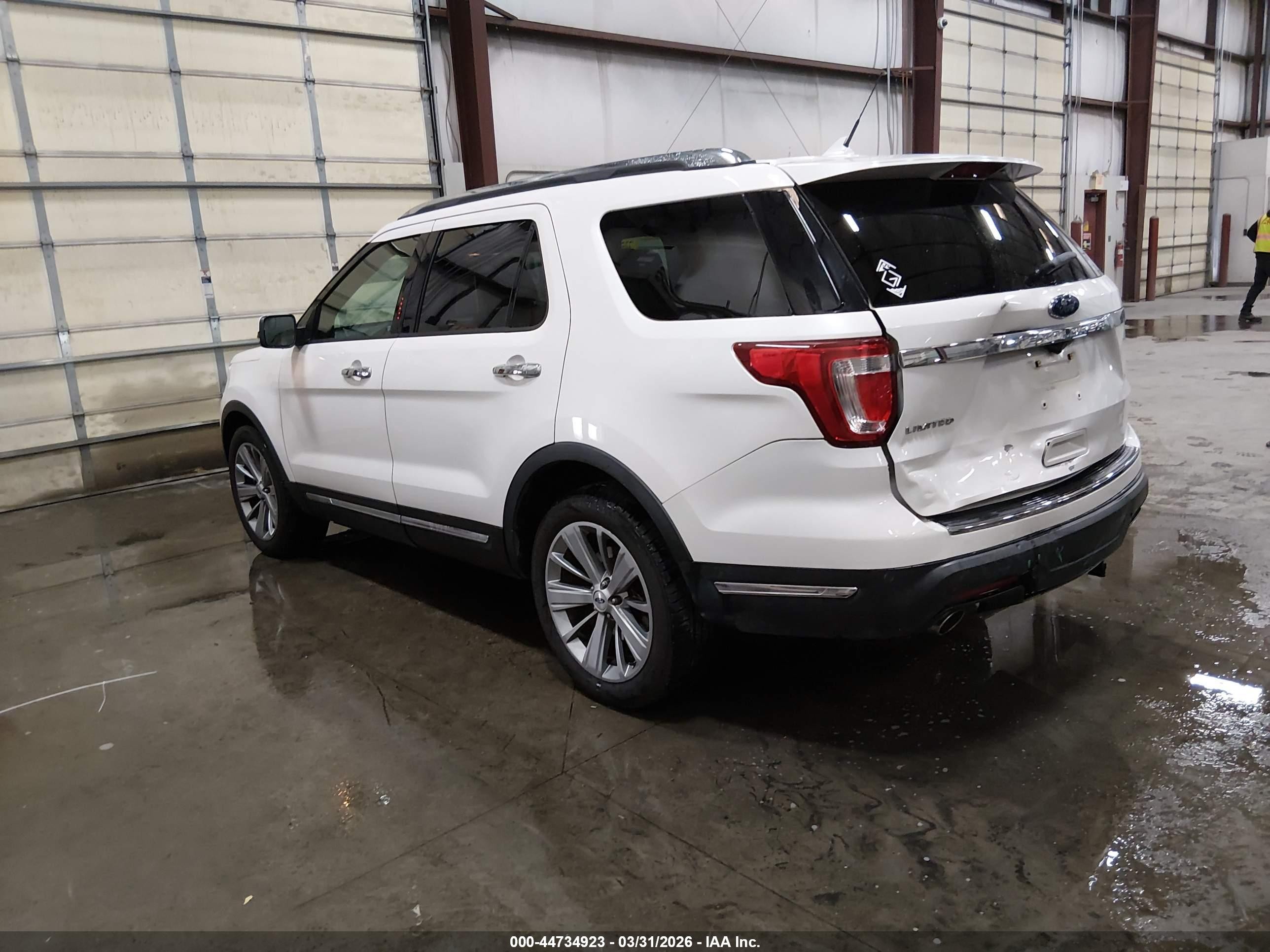 2018 Ford Explorer Limited White vin: 1FM5K7F82JGA46911