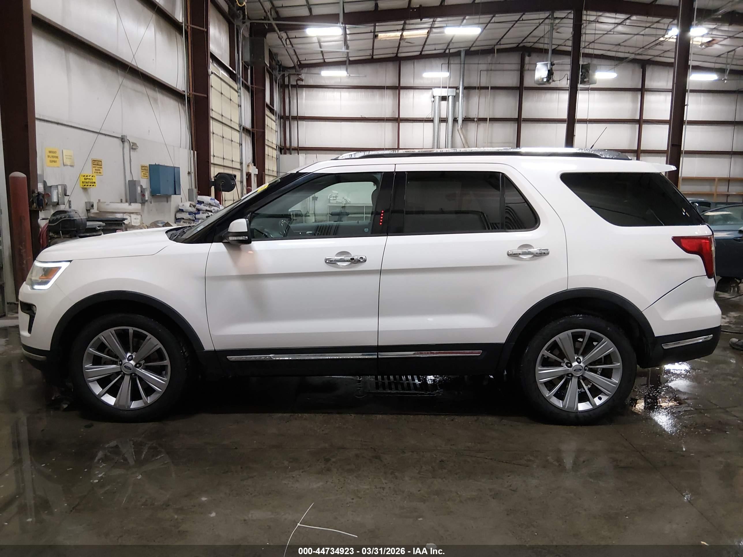 2018 Ford Explorer Limited White vin: 1FM5K7F82JGA46911