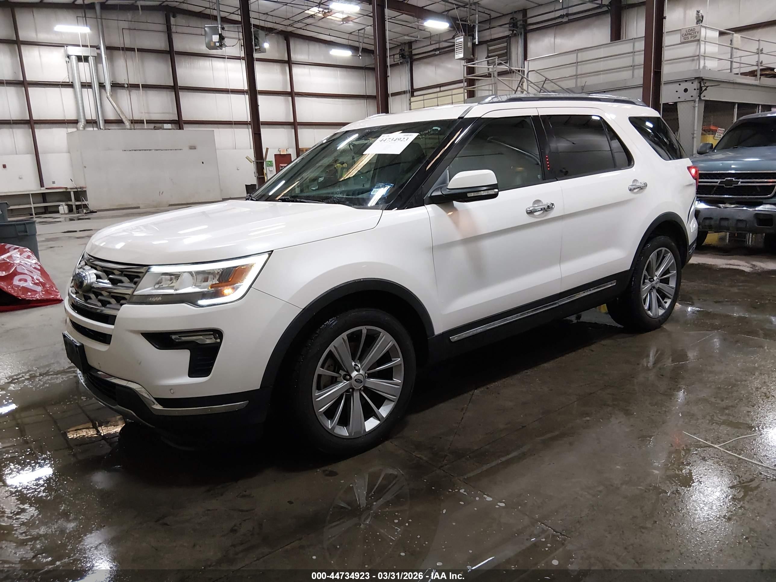 2018 Ford Explorer Limited White vin: 1FM5K7F82JGA46911
