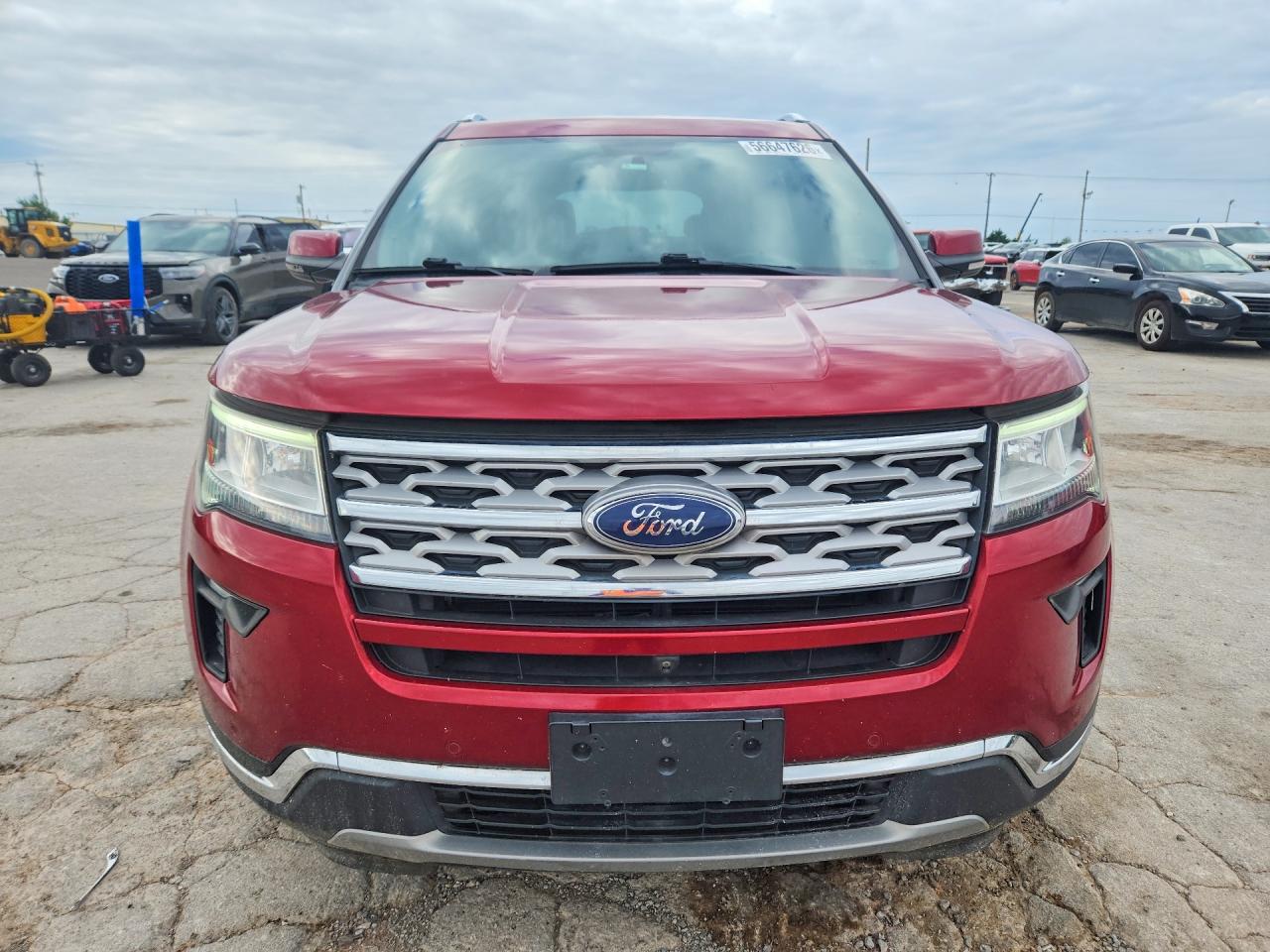 2018 Ford Explorer Limited Red vin: 1FM5K7F82JGC13901