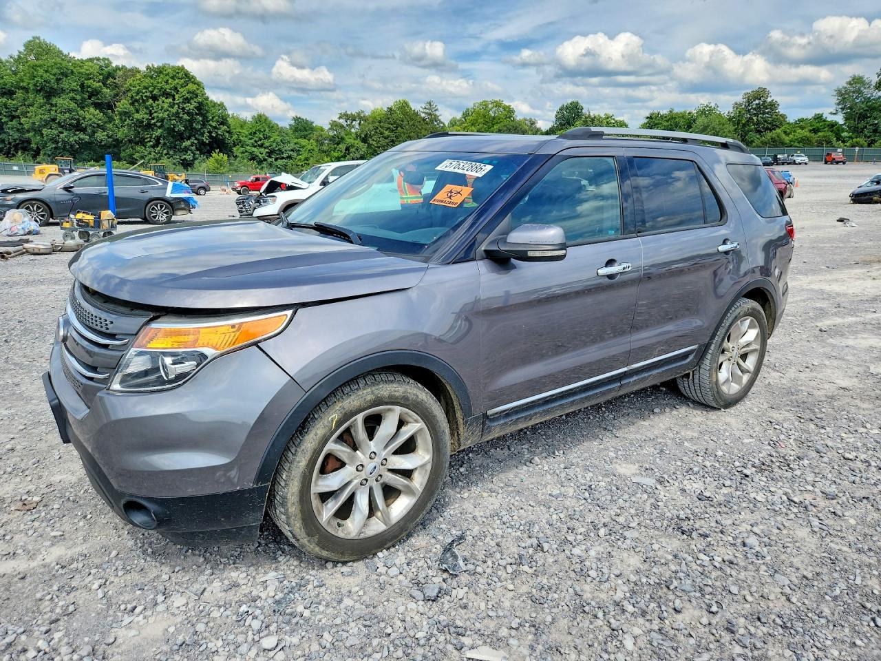 2013 Ford Explorer Limited Gray vin: 1FM5K7F83DGA03280