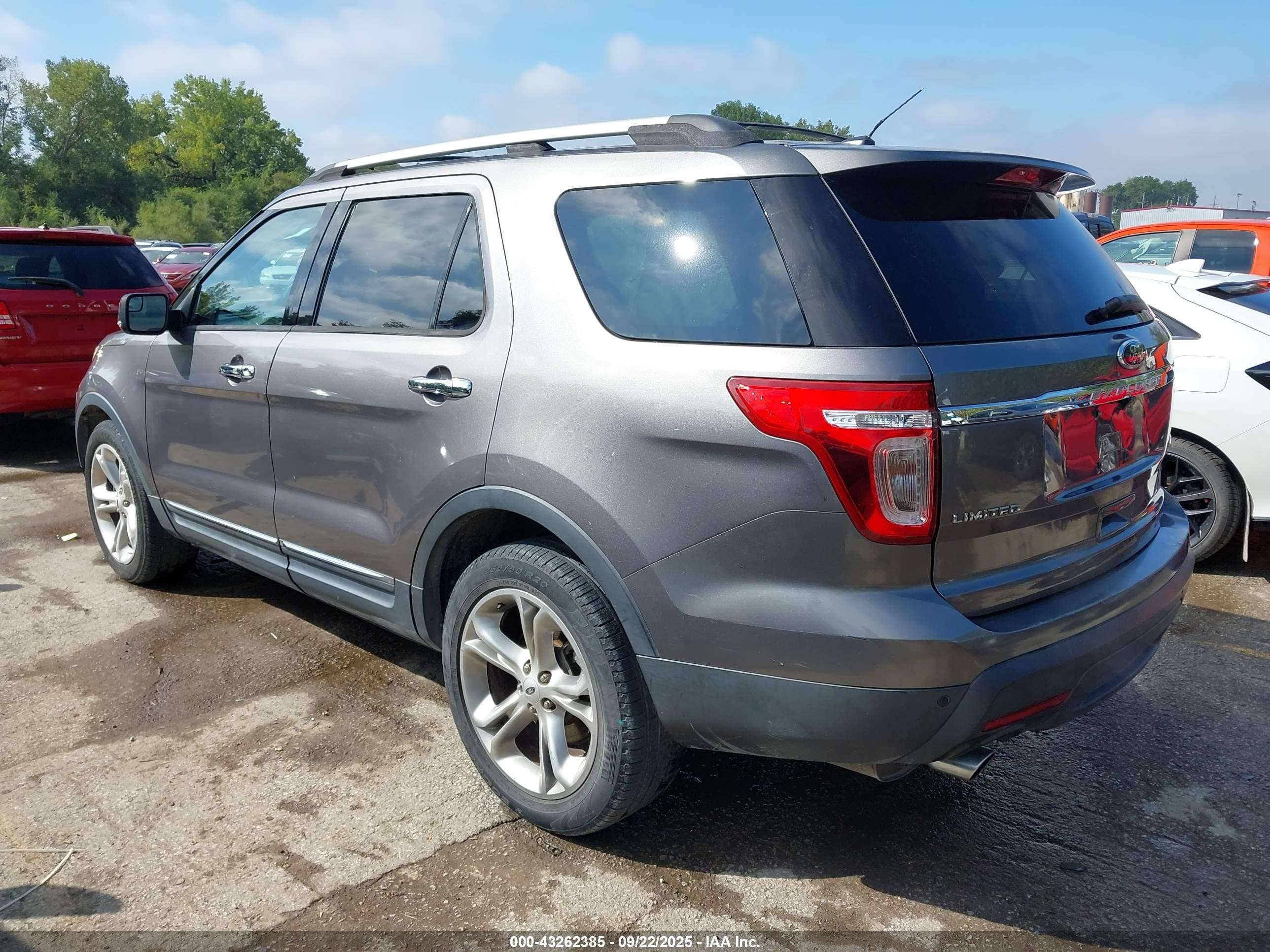 2013 Ford Explorer Limited Gray vin: 1FM5K7F83DGA08706