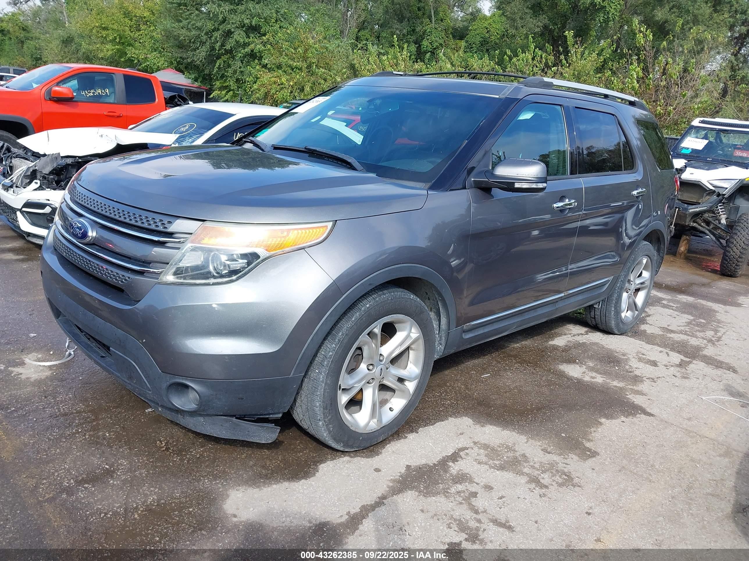 2013 Ford Explorer Limited Gray vin: 1FM5K7F83DGA08706