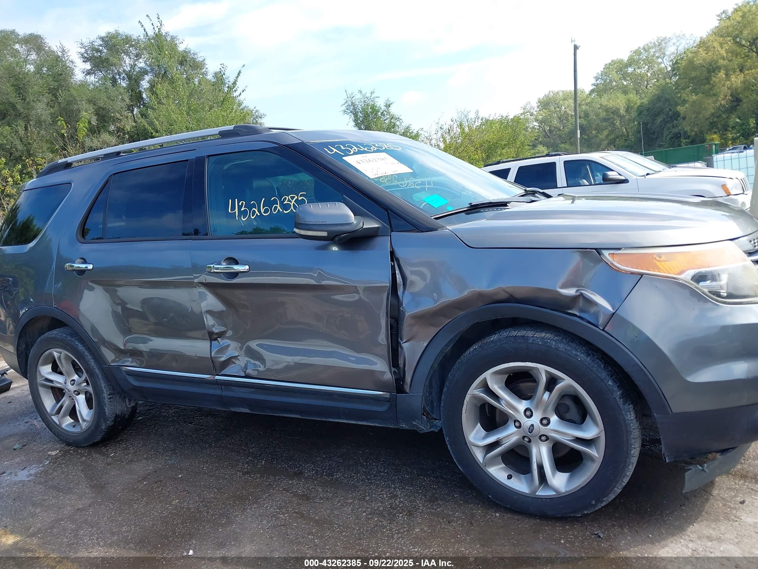 2013 Ford Explorer Limited Gray vin: 1FM5K7F83DGA08706