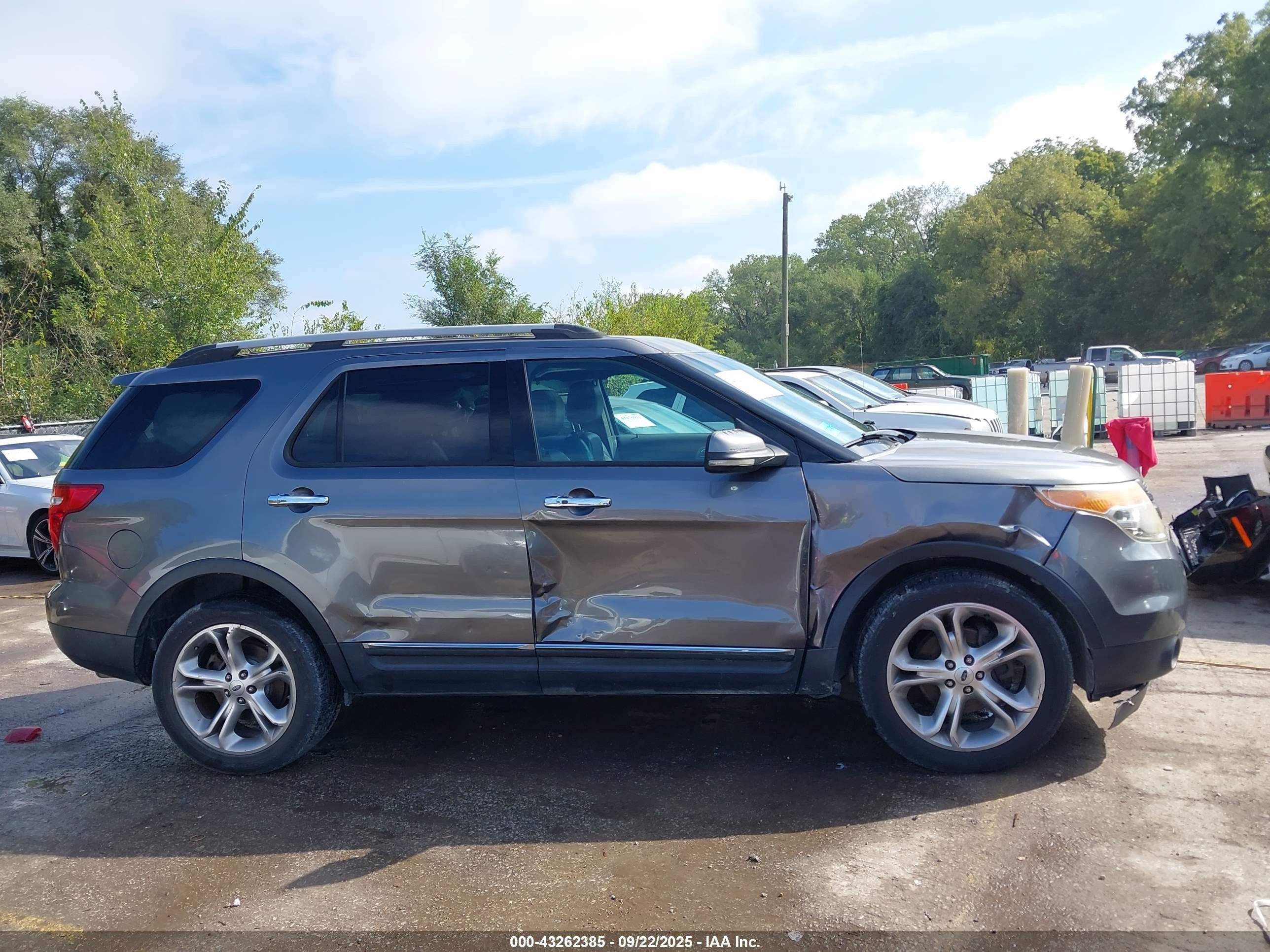 2013 Ford Explorer Limited Gray vin: 1FM5K7F83DGA08706