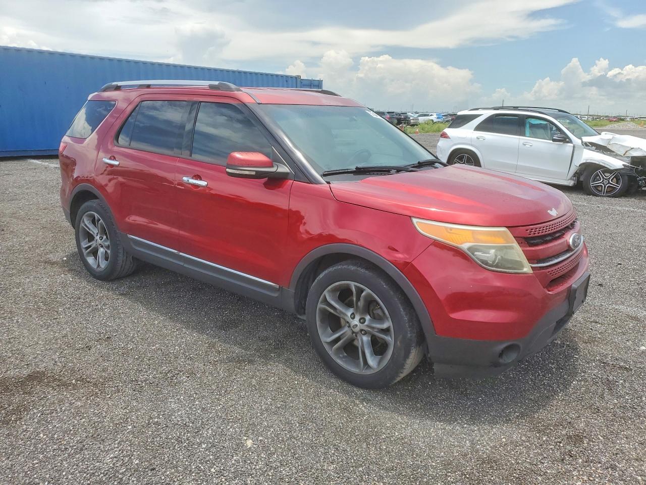 2013 Ford Explorer Limited Red vin: 1FM5K7F83DGB04013