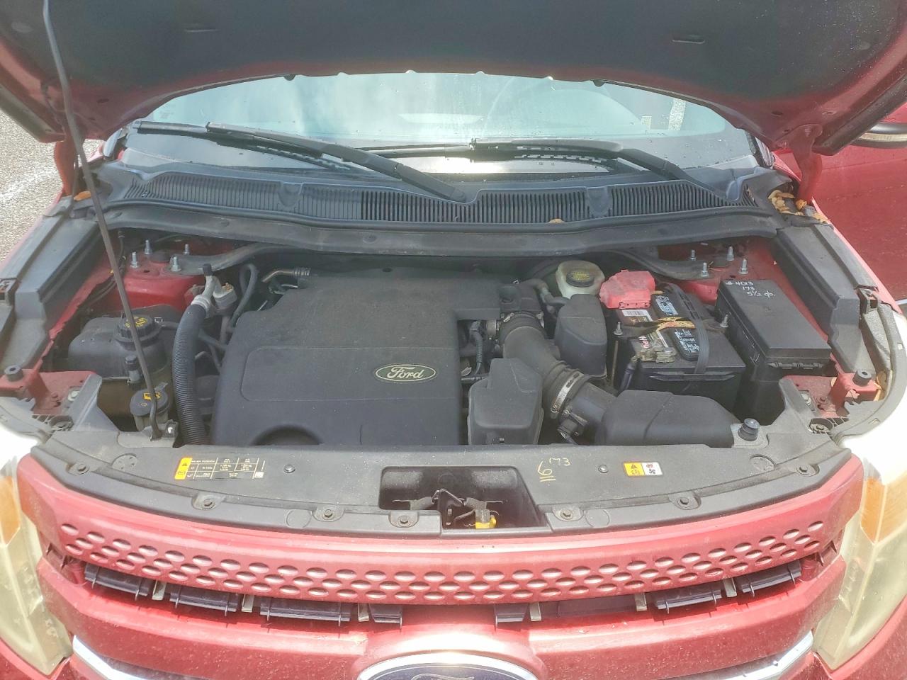 2013 Ford Explorer Limited Red vin: 1FM5K7F83DGB04013