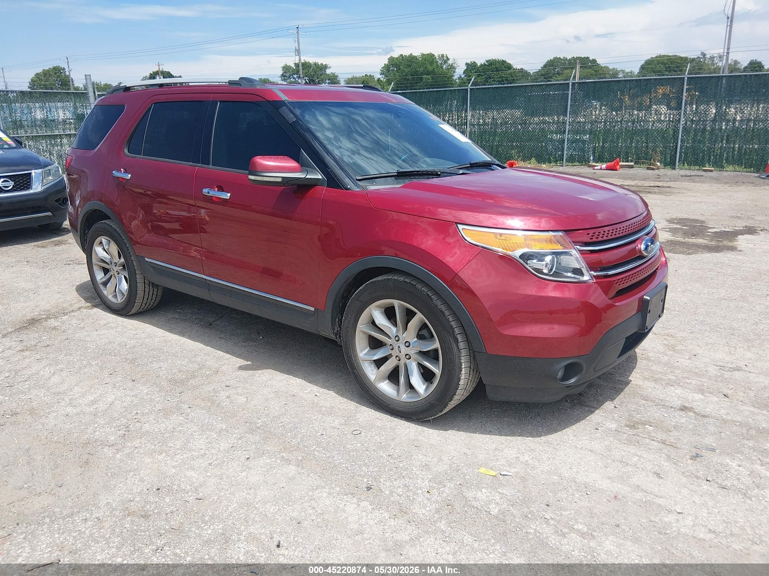 2013 Ford Explorer Limited Red vin: 1FM5K7F83DGB14542