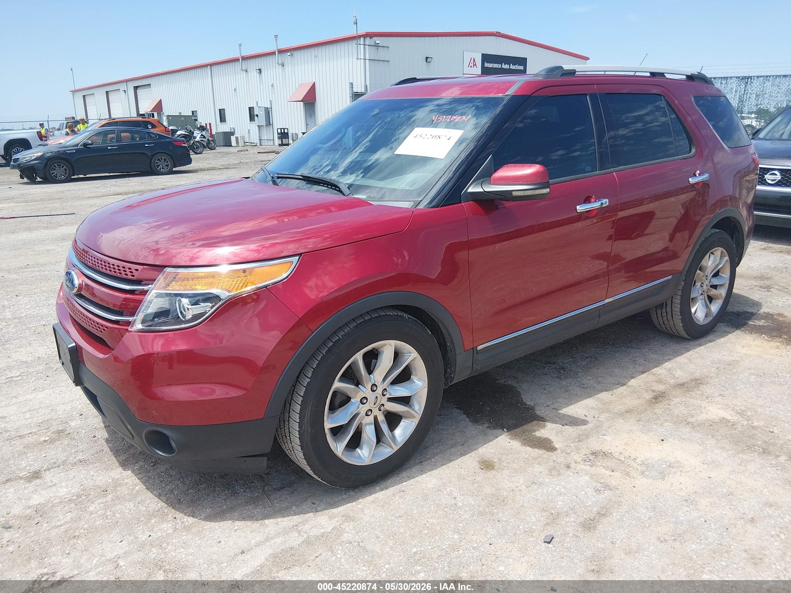 2013 Ford Explorer Limited Red vin: 1FM5K7F83DGB14542