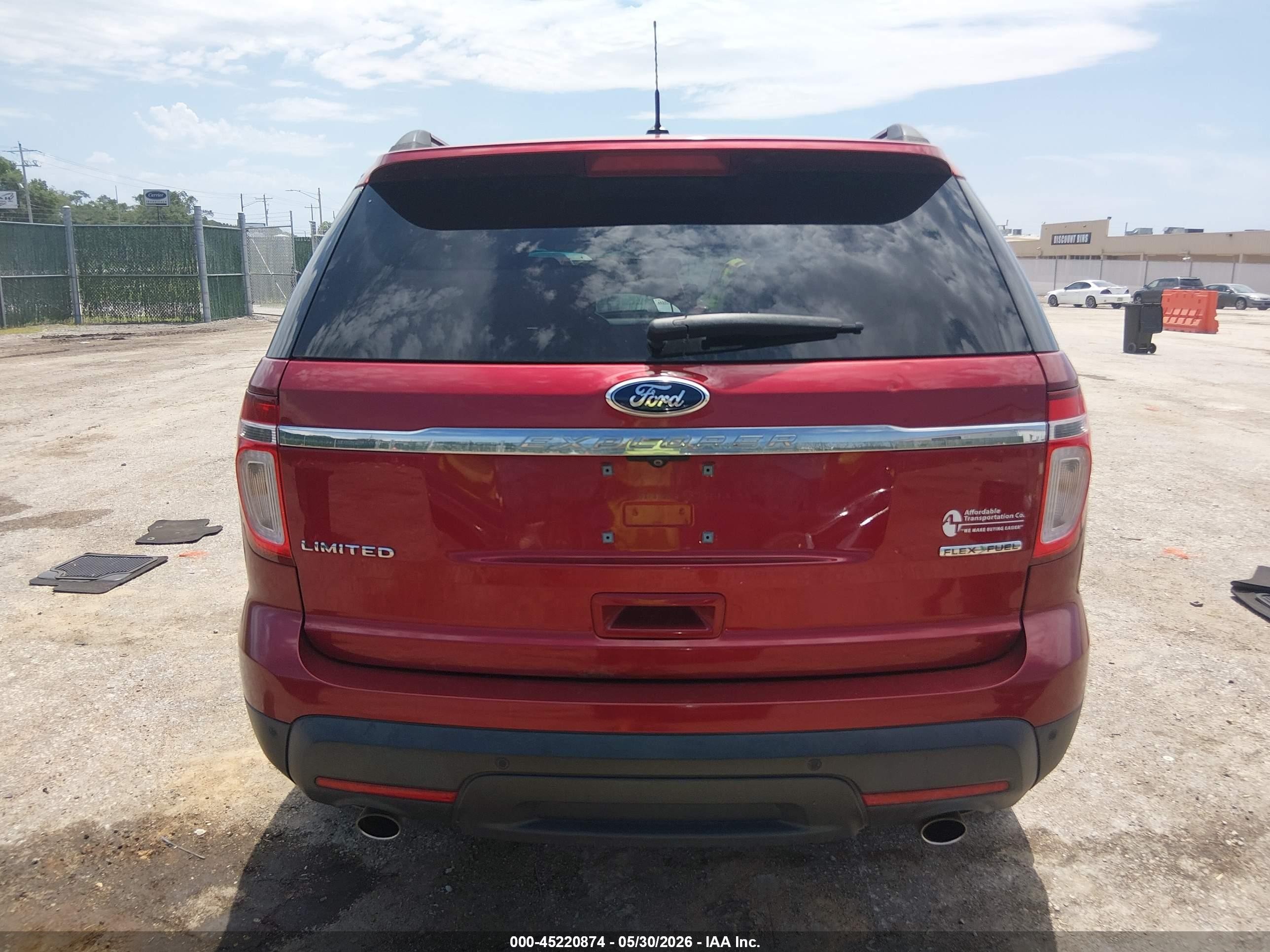 2013 Ford Explorer Limited Red vin: 1FM5K7F83DGB14542