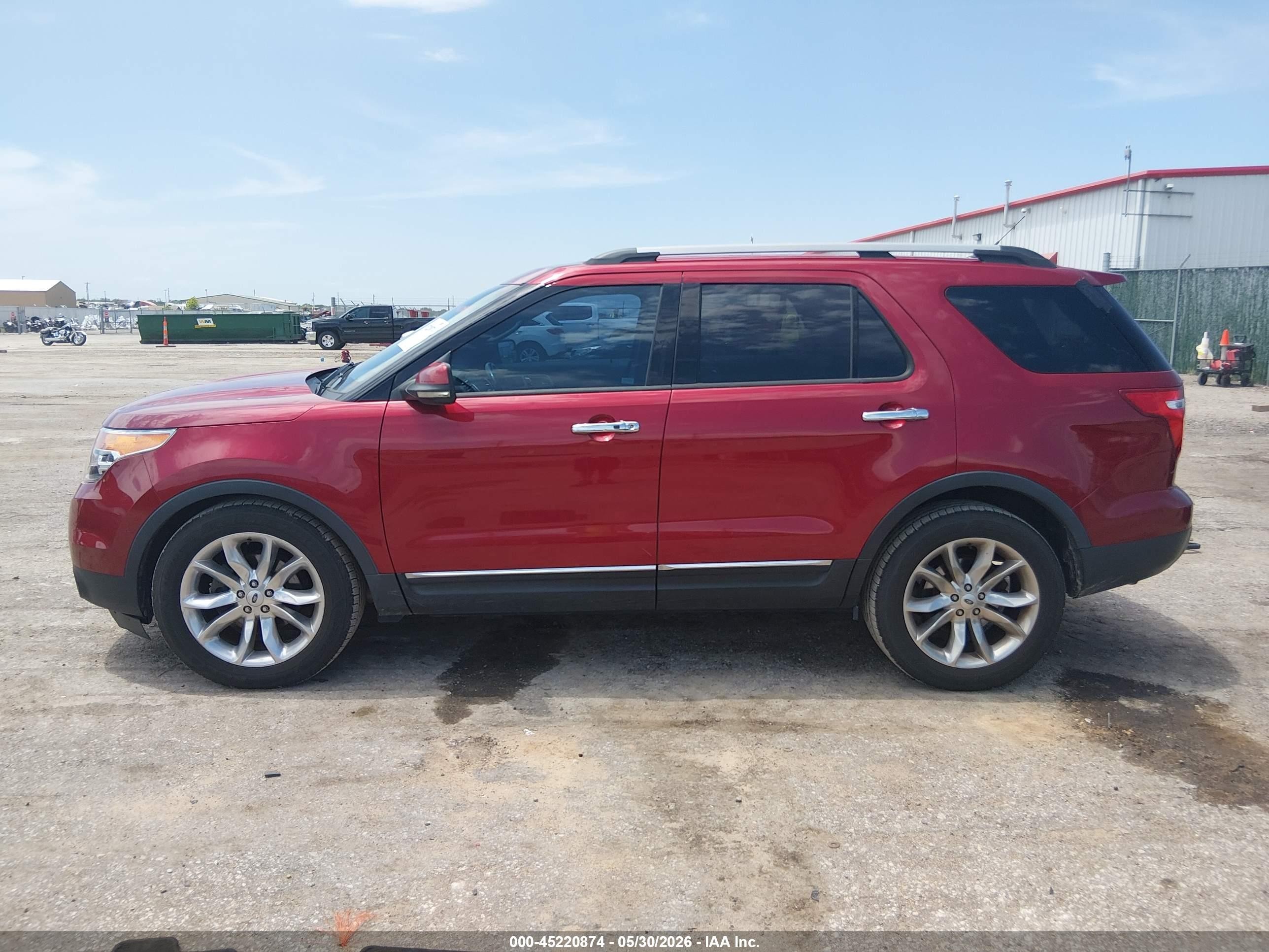 2013 Ford Explorer Limited Red vin: 1FM5K7F83DGB14542