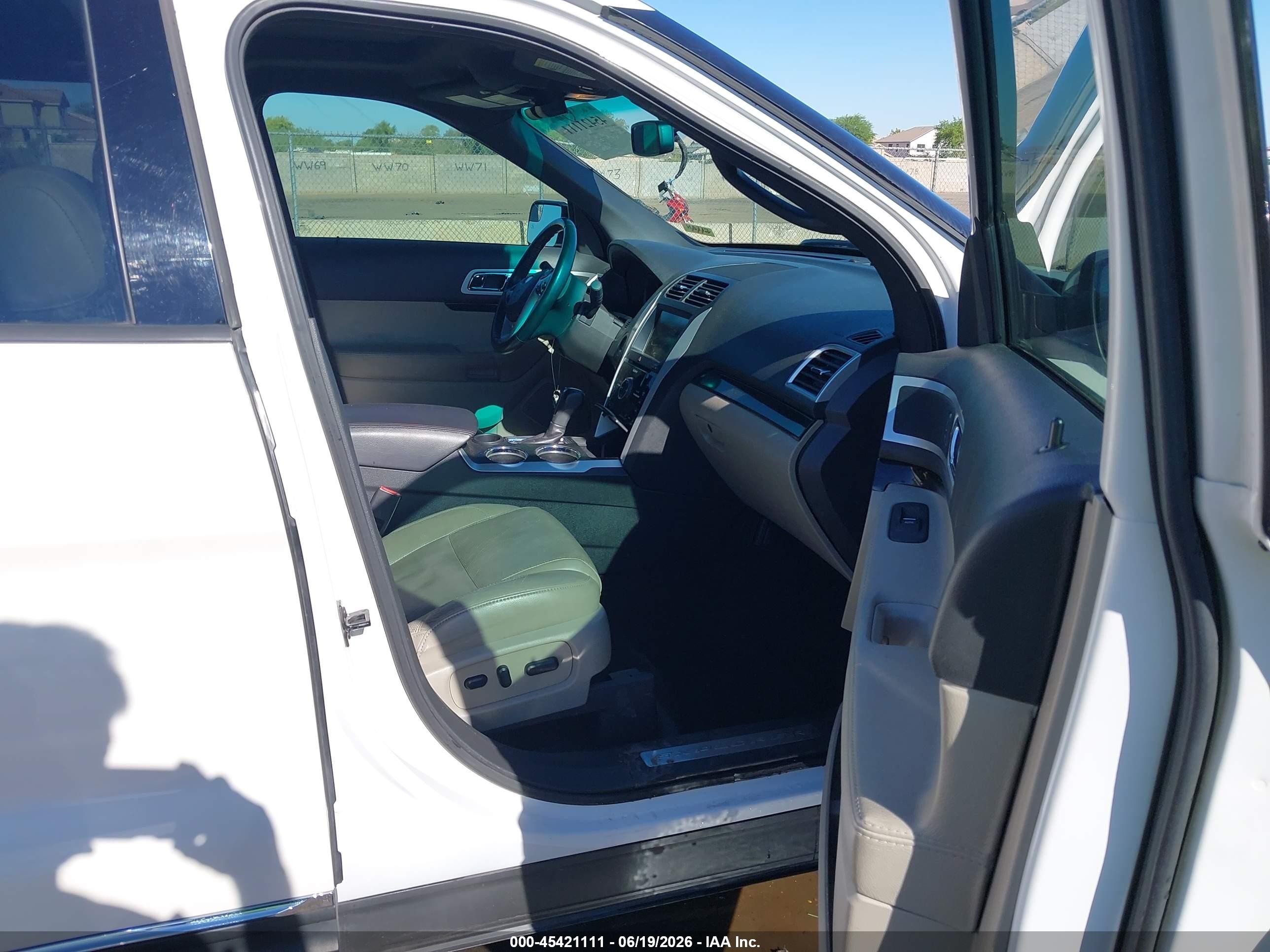 2013 Ford Explorer Limited White vin: 1FM5K7F83DGB27677