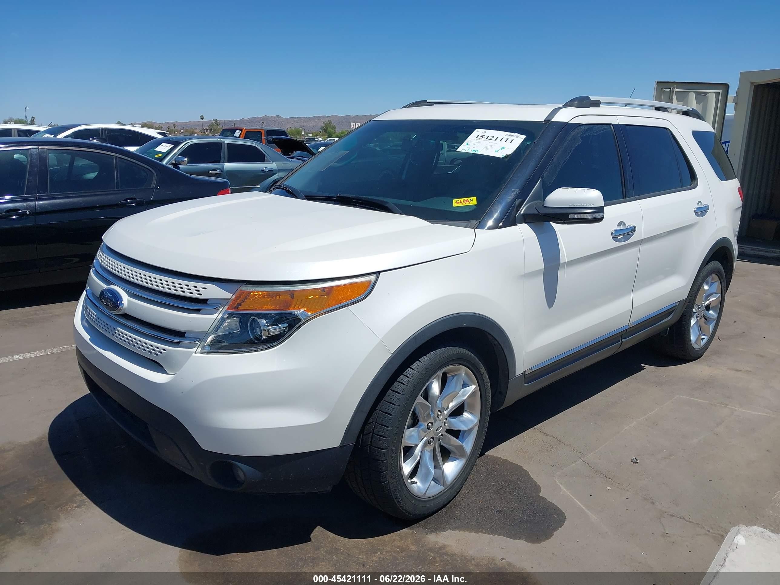 2013 Ford Explorer Limited White vin: 1FM5K7F83DGB27677