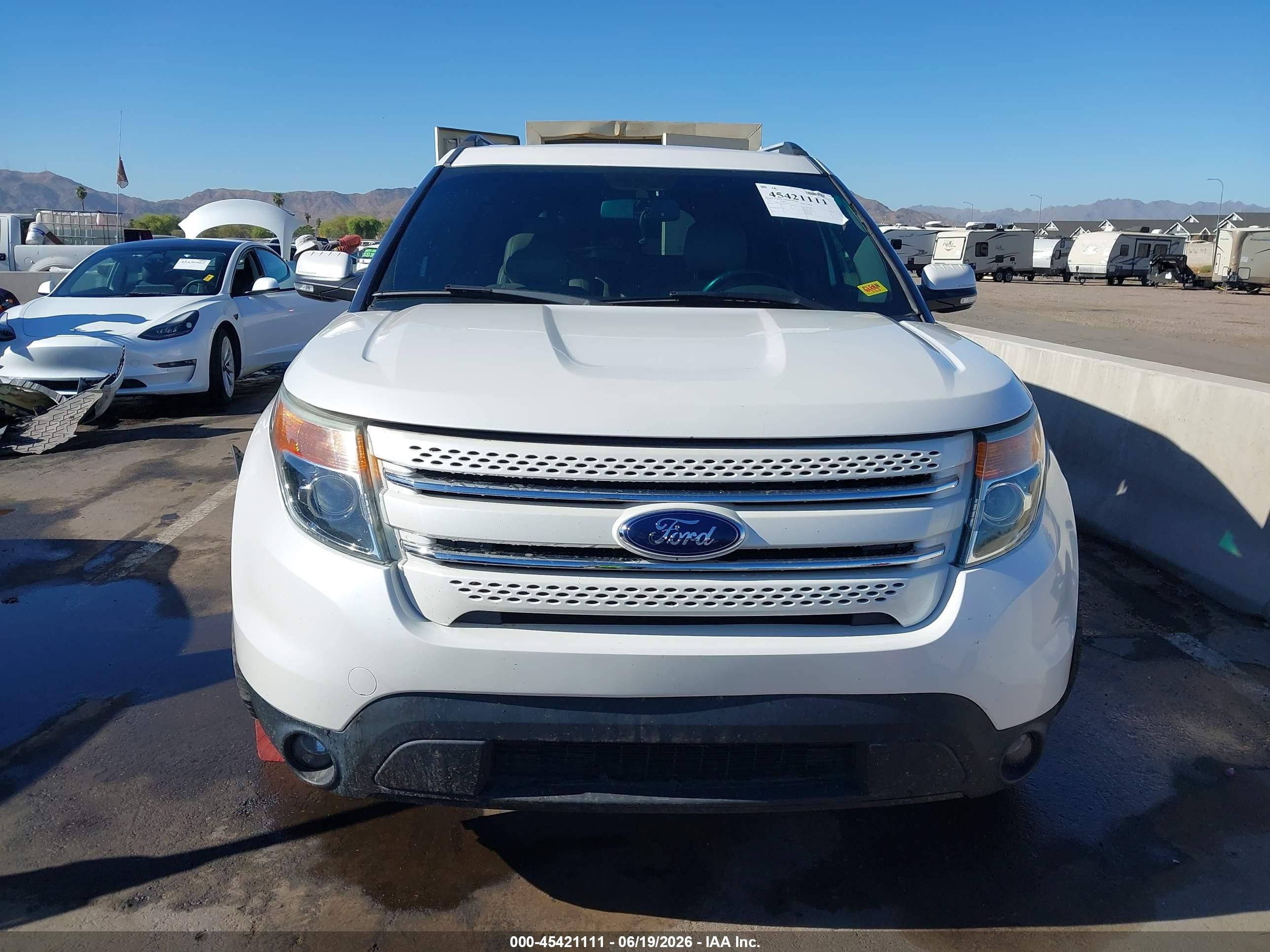 2013 Ford Explorer Limited White vin: 1FM5K7F83DGB27677
