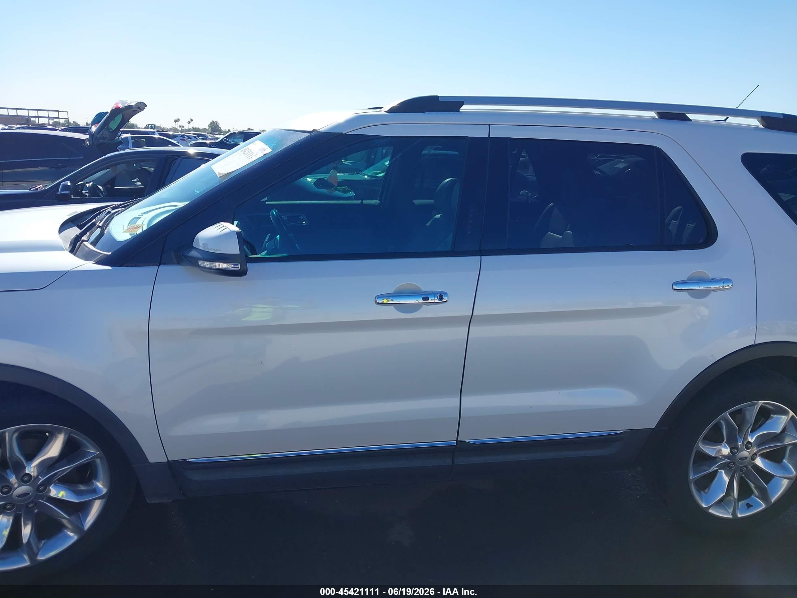 2013 Ford Explorer Limited White vin: 1FM5K7F83DGB27677