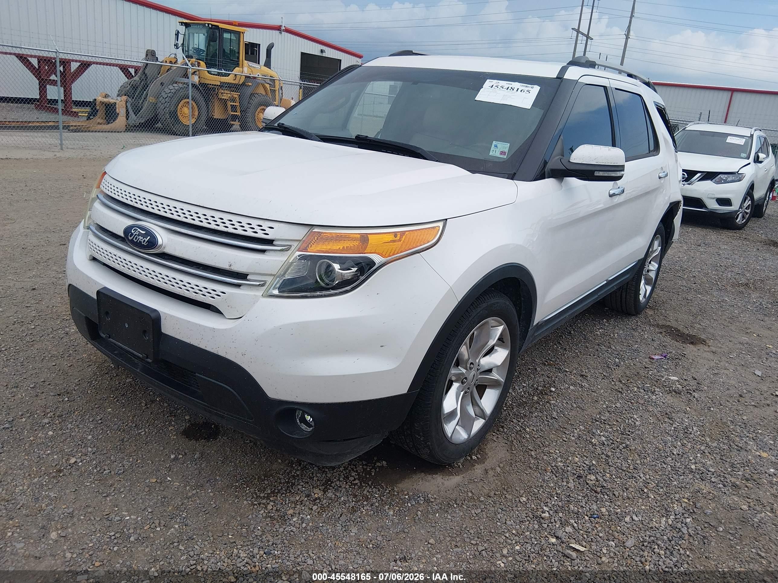 2013 Ford Explorer Limited White vin: 1FM5K7F83DGC18657