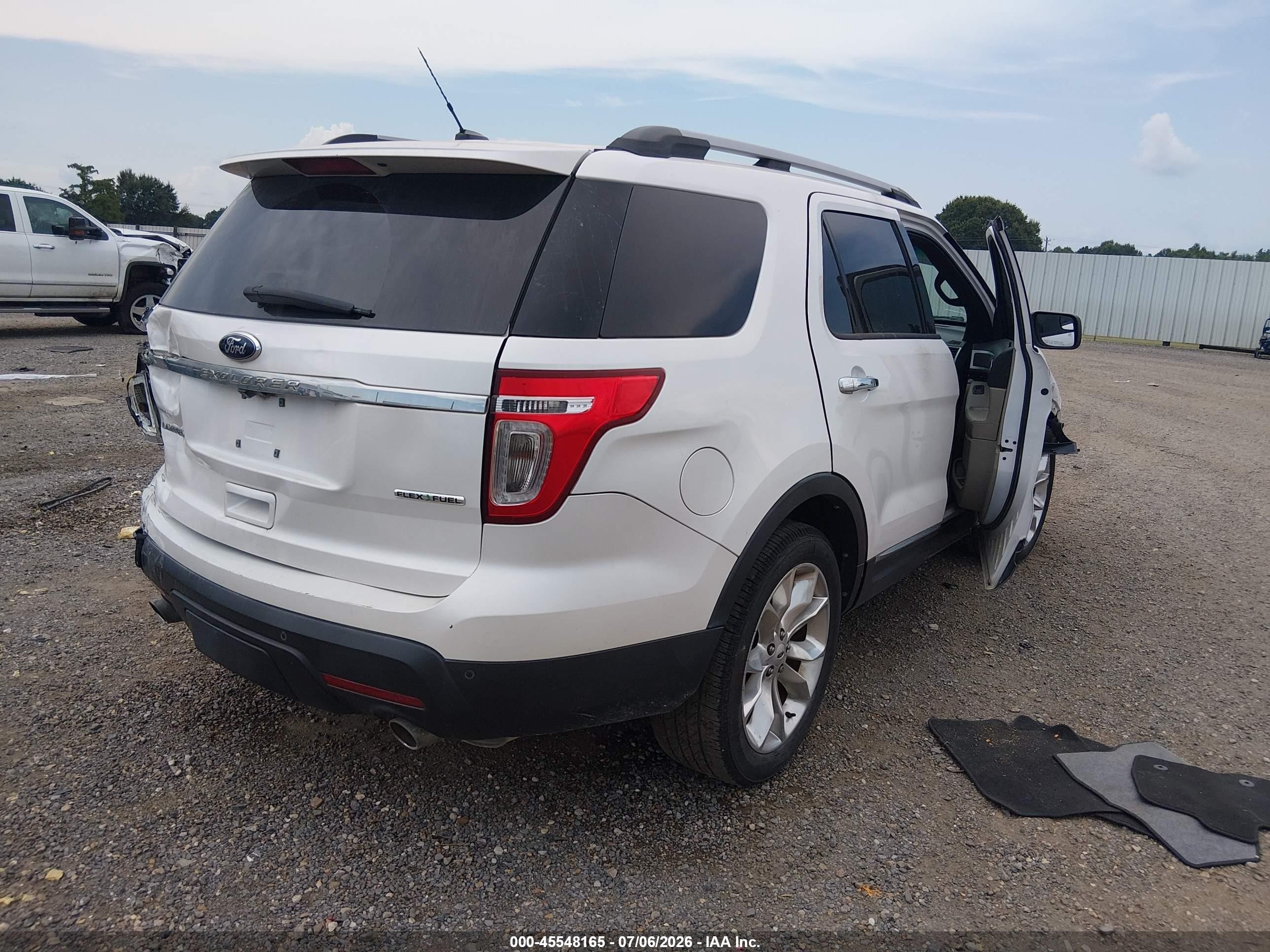 2013 Ford Explorer Limited White vin: 1FM5K7F83DGC18657