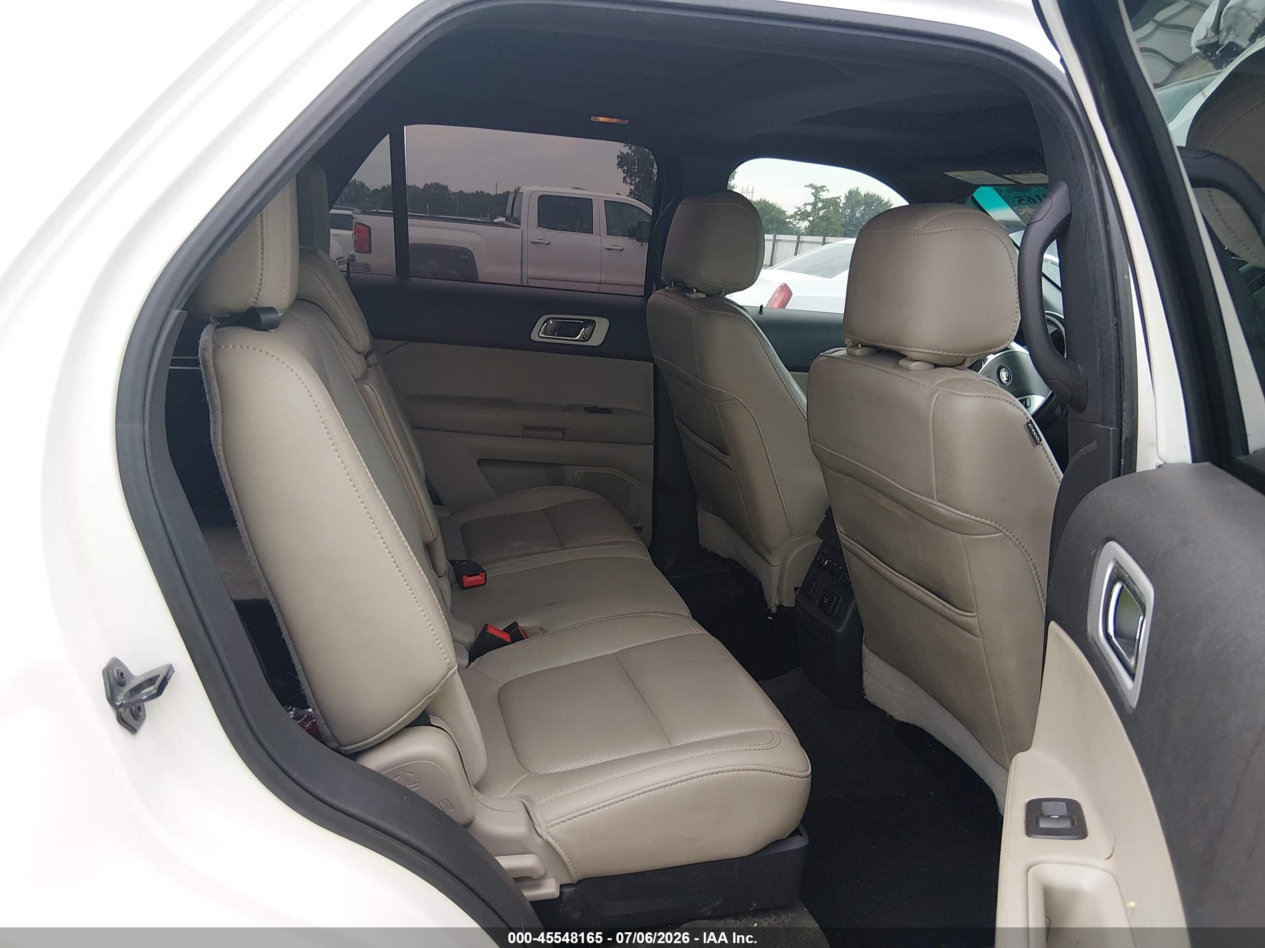 2013 Ford Explorer Limited White vin: 1FM5K7F83DGC18657