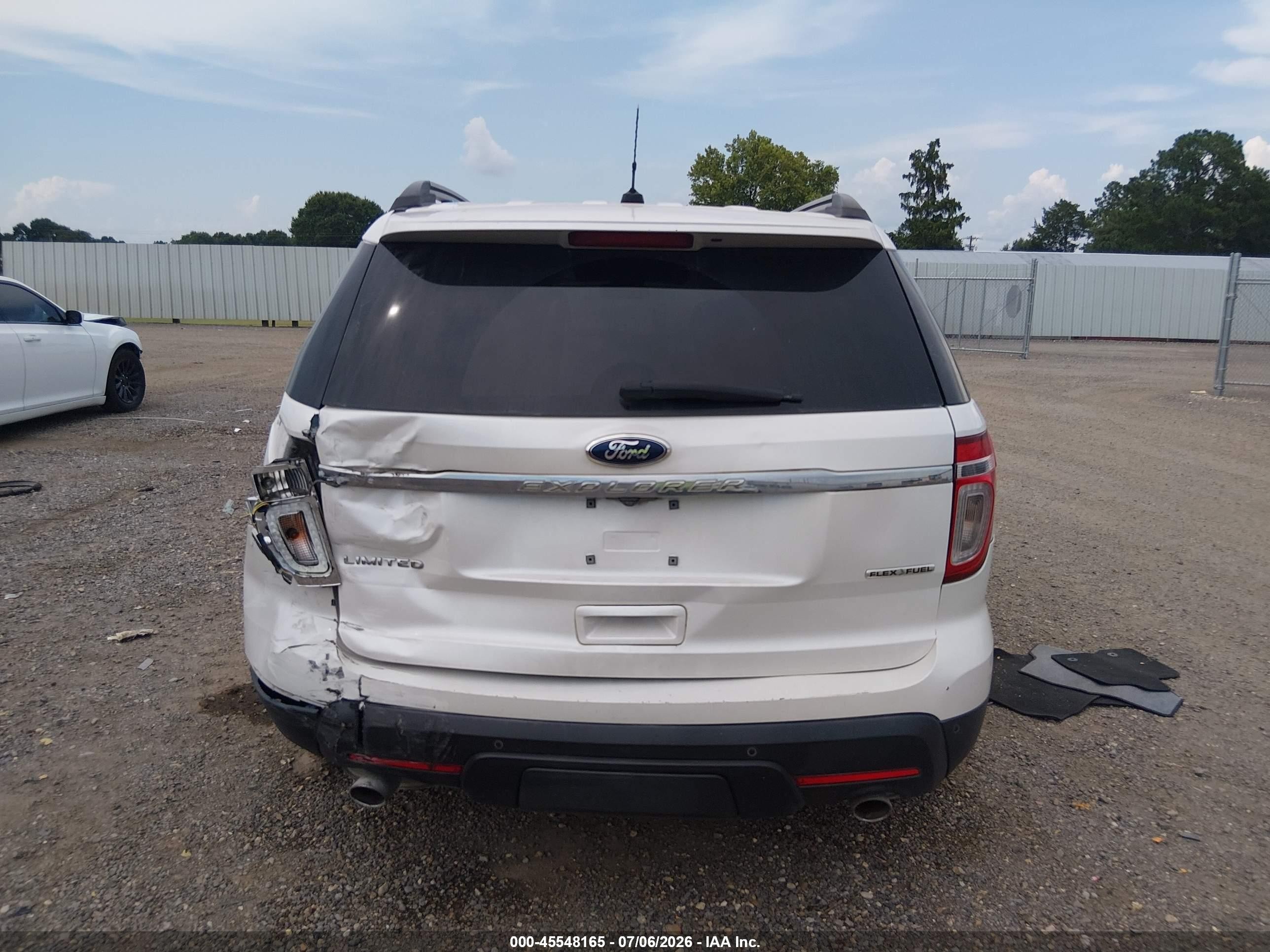 2013 Ford Explorer Limited White vin: 1FM5K7F83DGC18657