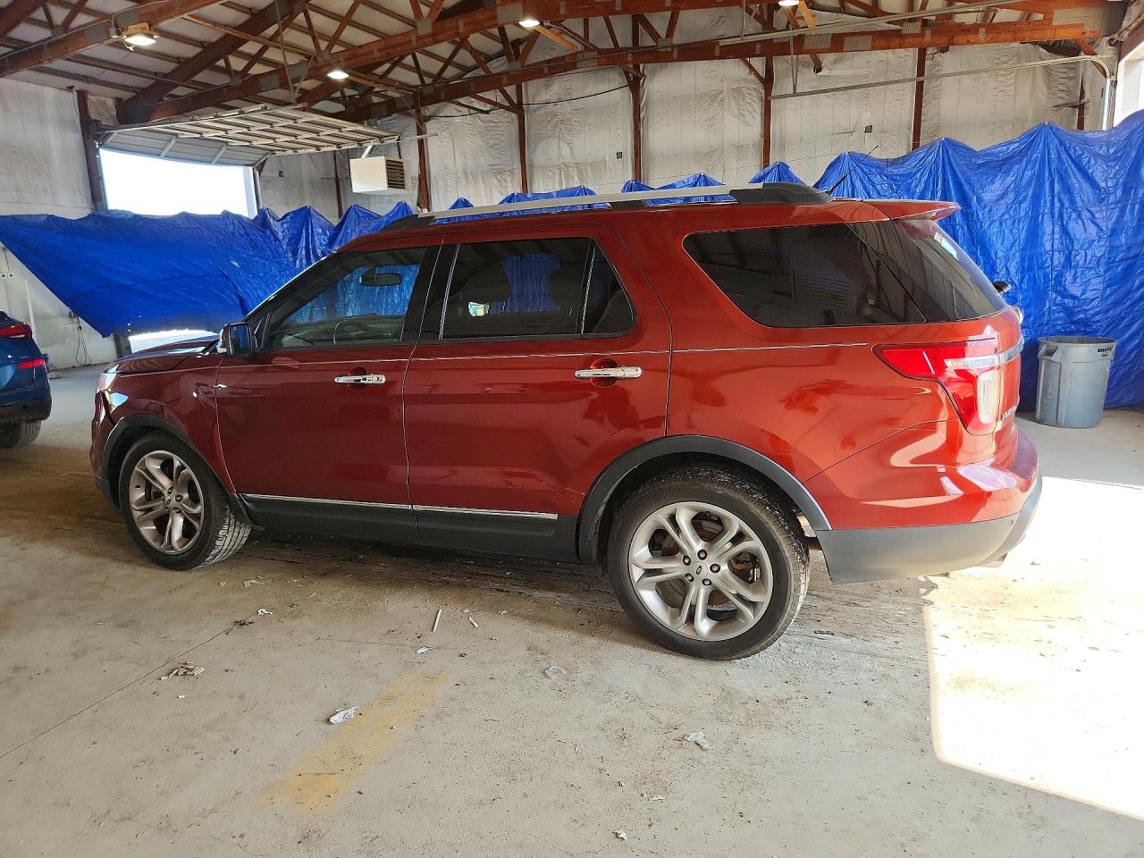 2014 Ford Explorer Limited Red vin: 1FM5K7F83EGA14118