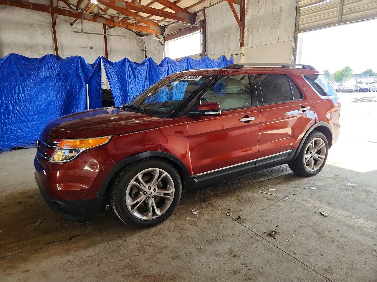 2014 Ford Explorer Limited Red vin: 1FM5K7F83EGA14118