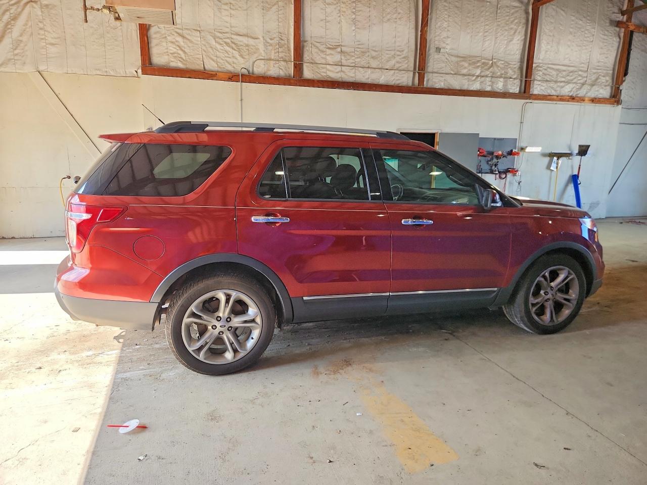 2014 Ford Explorer Limited Red vin: 1FM5K7F83EGA14118