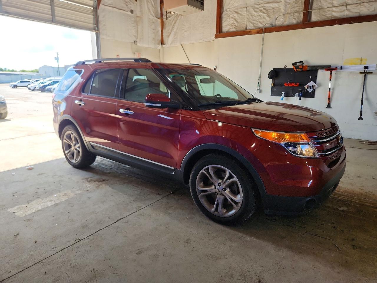 2014 Ford Explorer Limited Red vin: 1FM5K7F83EGA14118