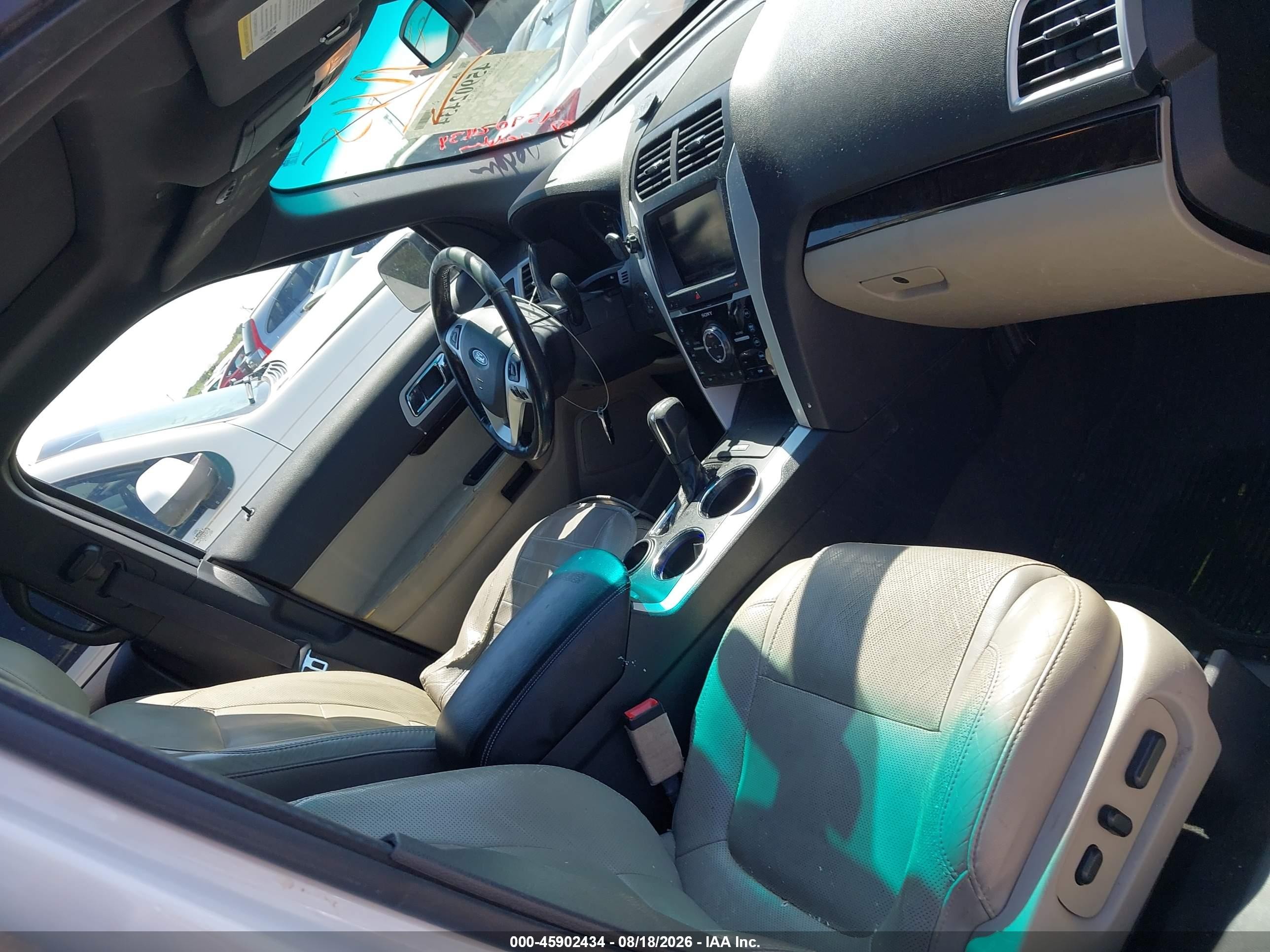 2014 Ford Explorer Limited White vin: 1FM5K7F83EGA42968