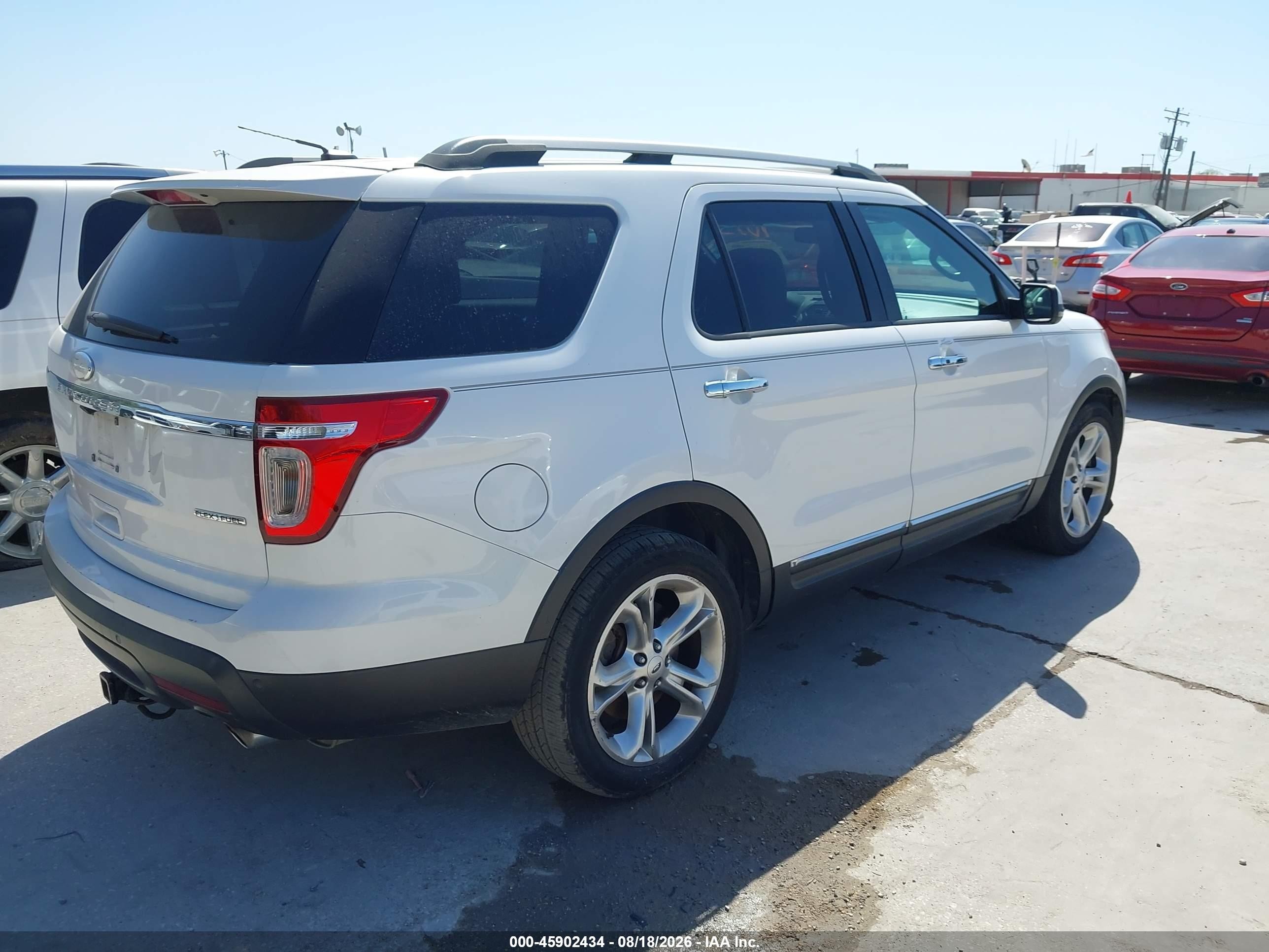 2014 Ford Explorer Limited White vin: 1FM5K7F83EGA42968