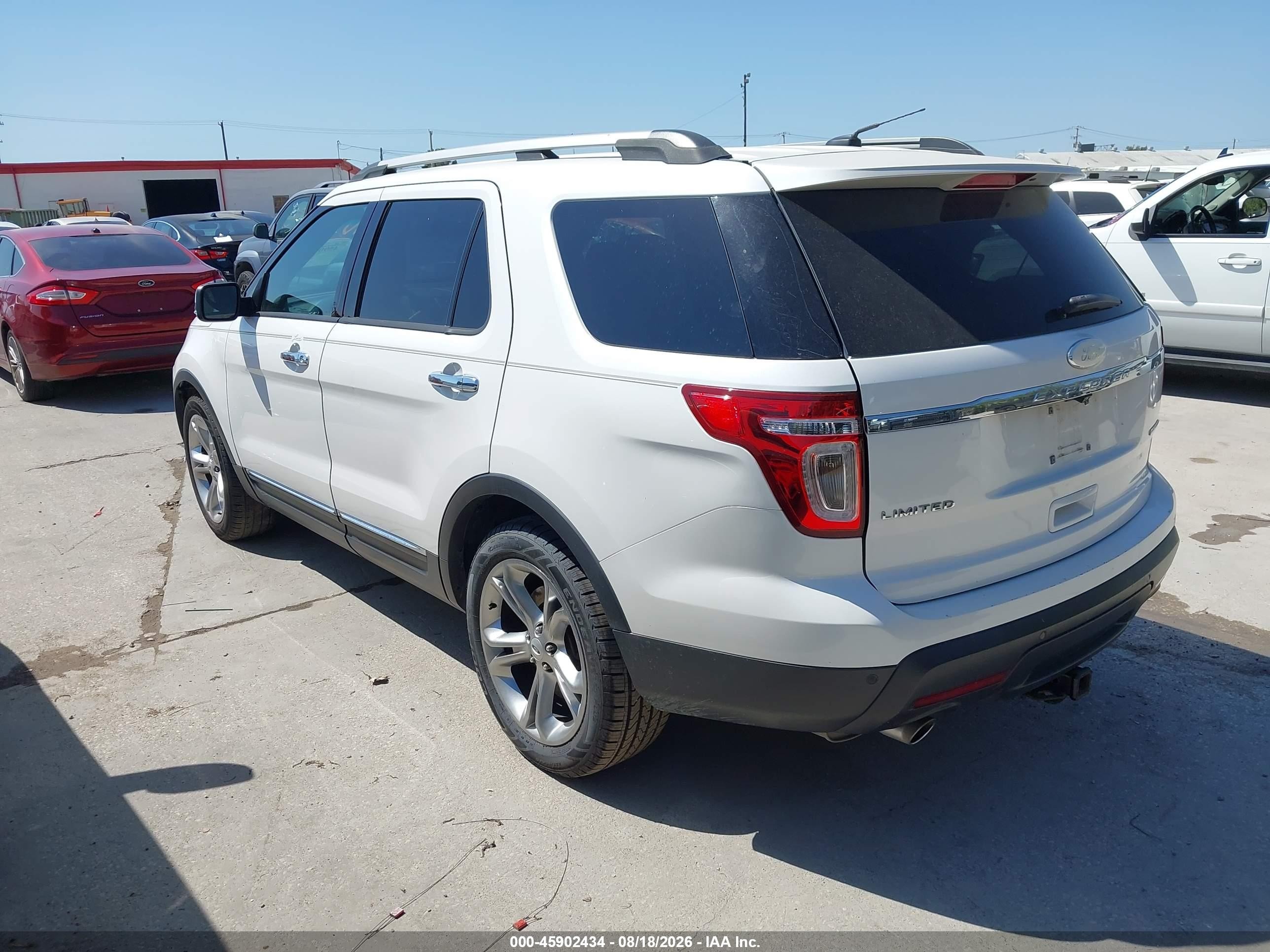2014 Ford Explorer Limited White vin: 1FM5K7F83EGA42968