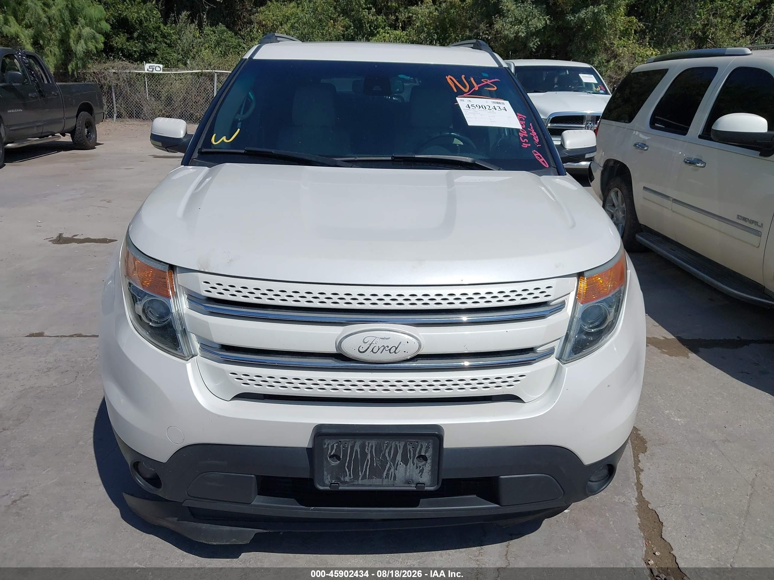 2014 Ford Explorer Limited White vin: 1FM5K7F83EGA42968