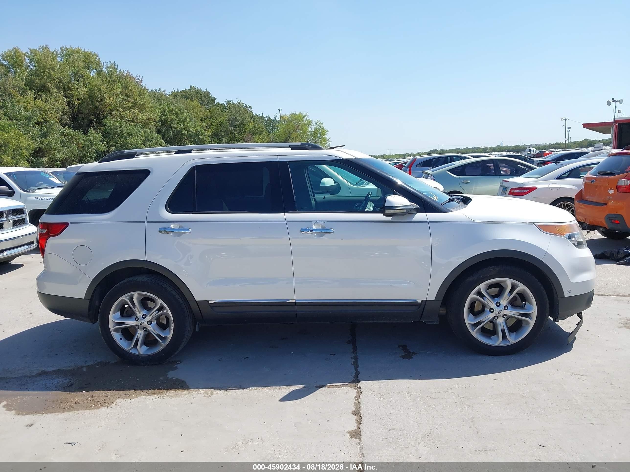 2014 Ford Explorer Limited White vin: 1FM5K7F83EGA42968