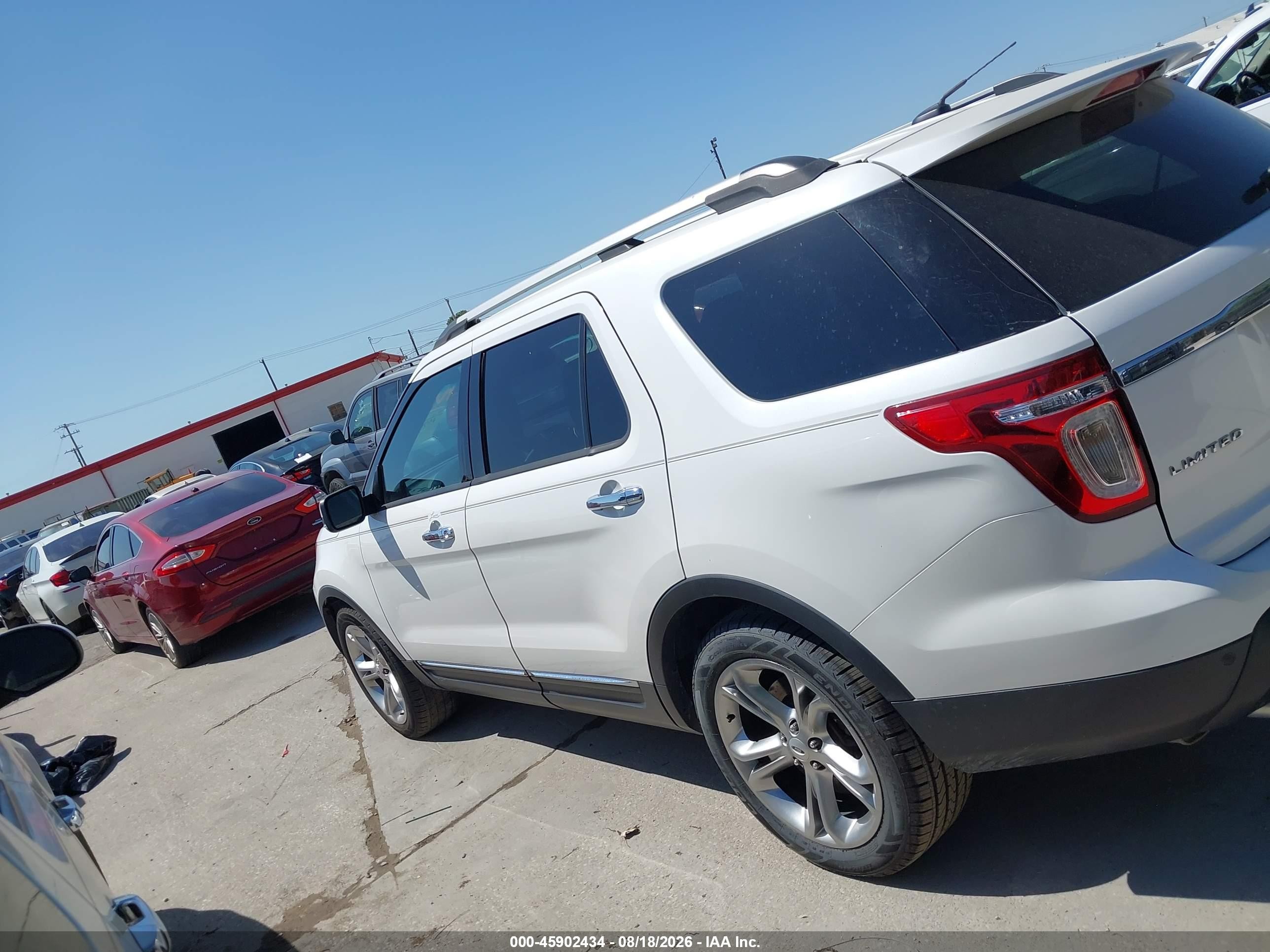 2014 Ford Explorer Limited White vin: 1FM5K7F83EGA42968