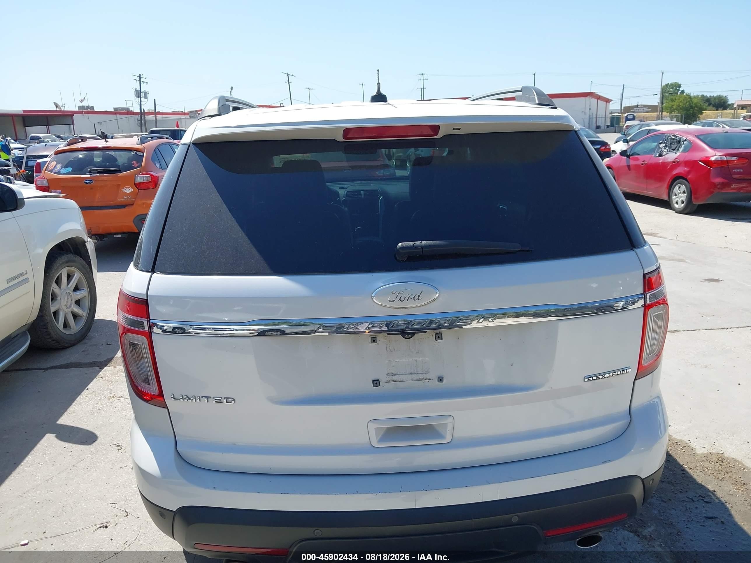 2014 Ford Explorer Limited White vin: 1FM5K7F83EGA42968