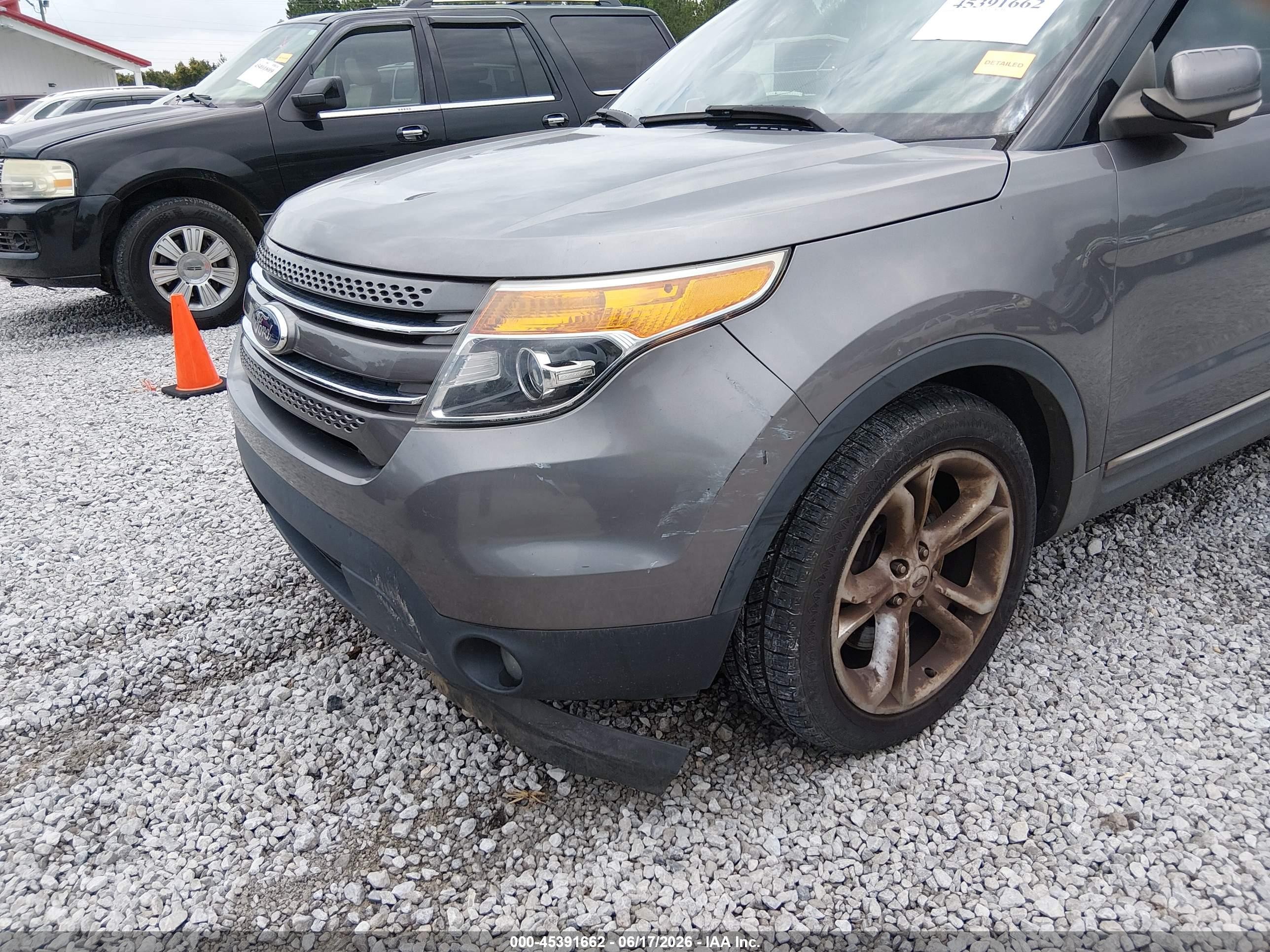 2014 Ford Explorer Limited Gray vin: 1FM5K7F83EGA49886