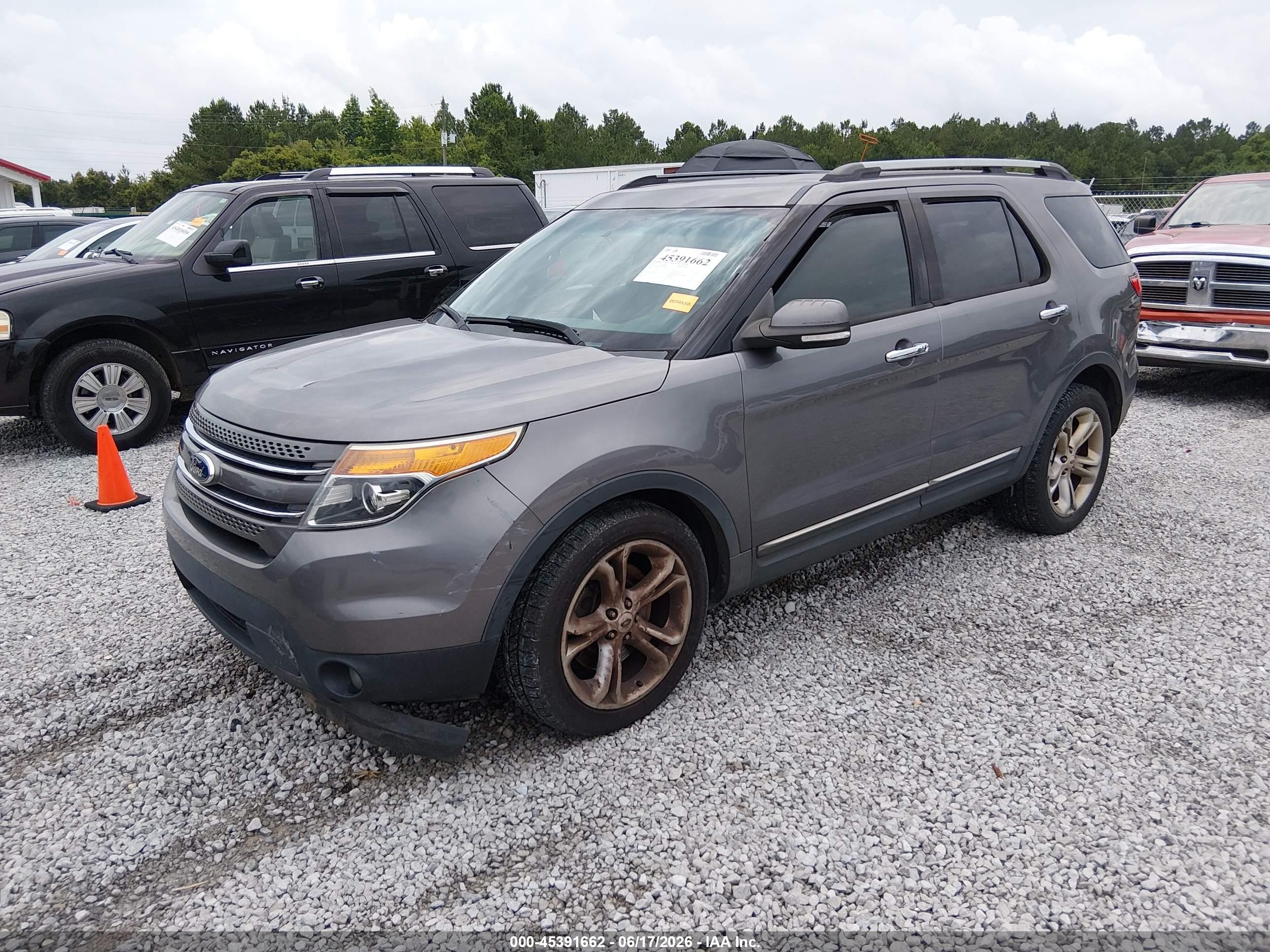 2014 Ford Explorer Limited Gray vin: 1FM5K7F83EGA49886
