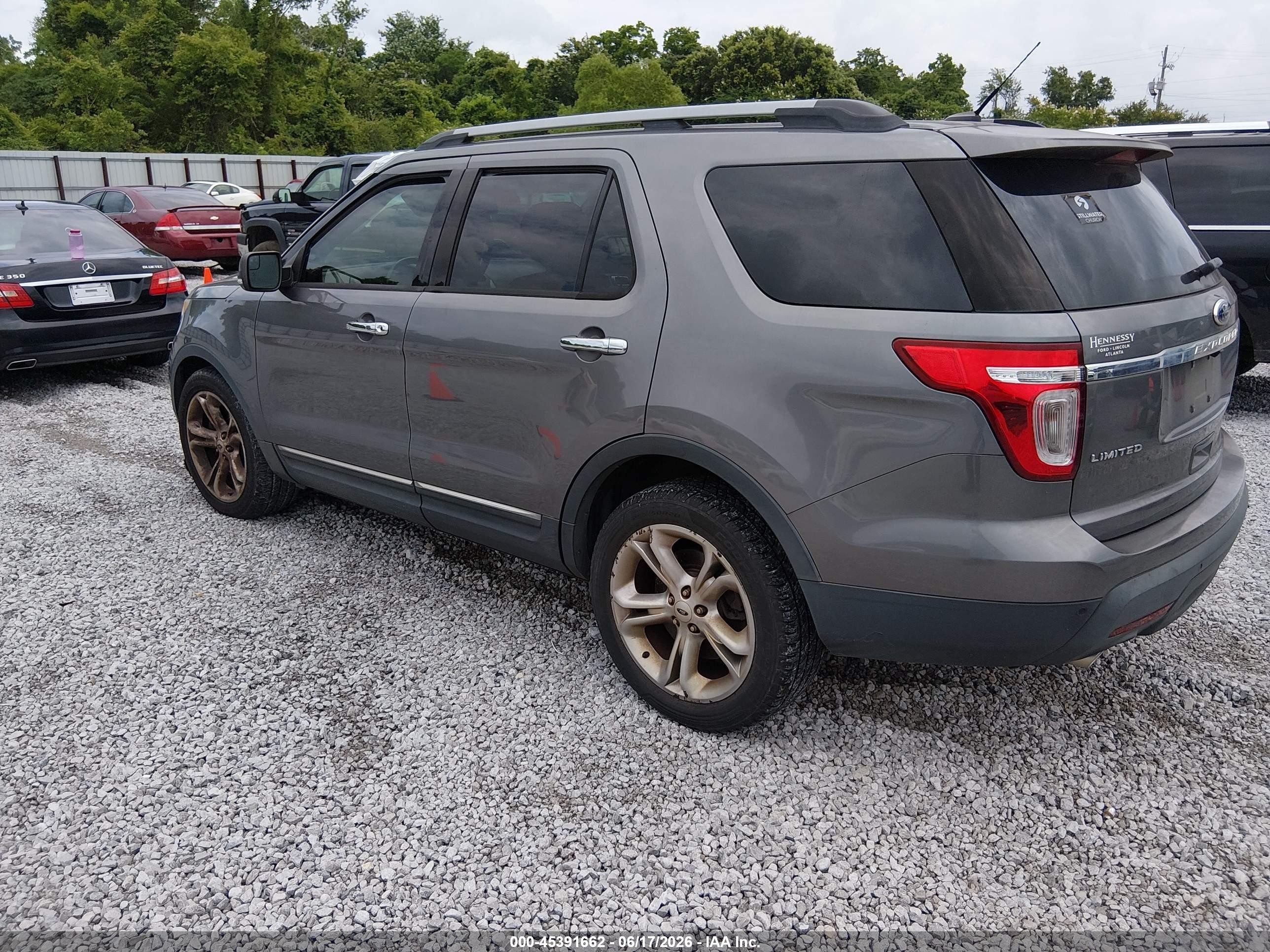 2014 Ford Explorer Limited Gray vin: 1FM5K7F83EGA49886