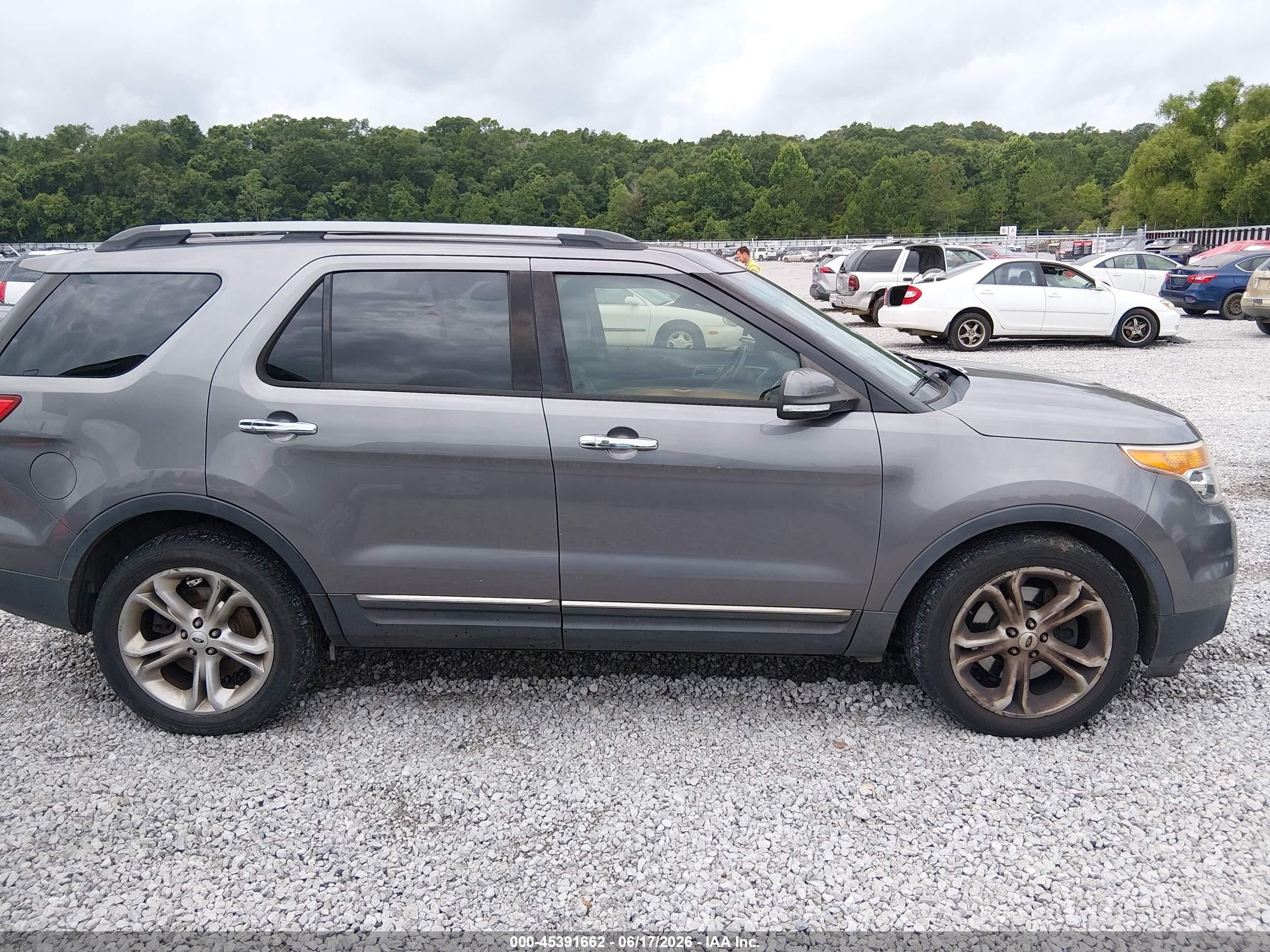 2014 Ford Explorer Limited Gray vin: 1FM5K7F83EGA49886