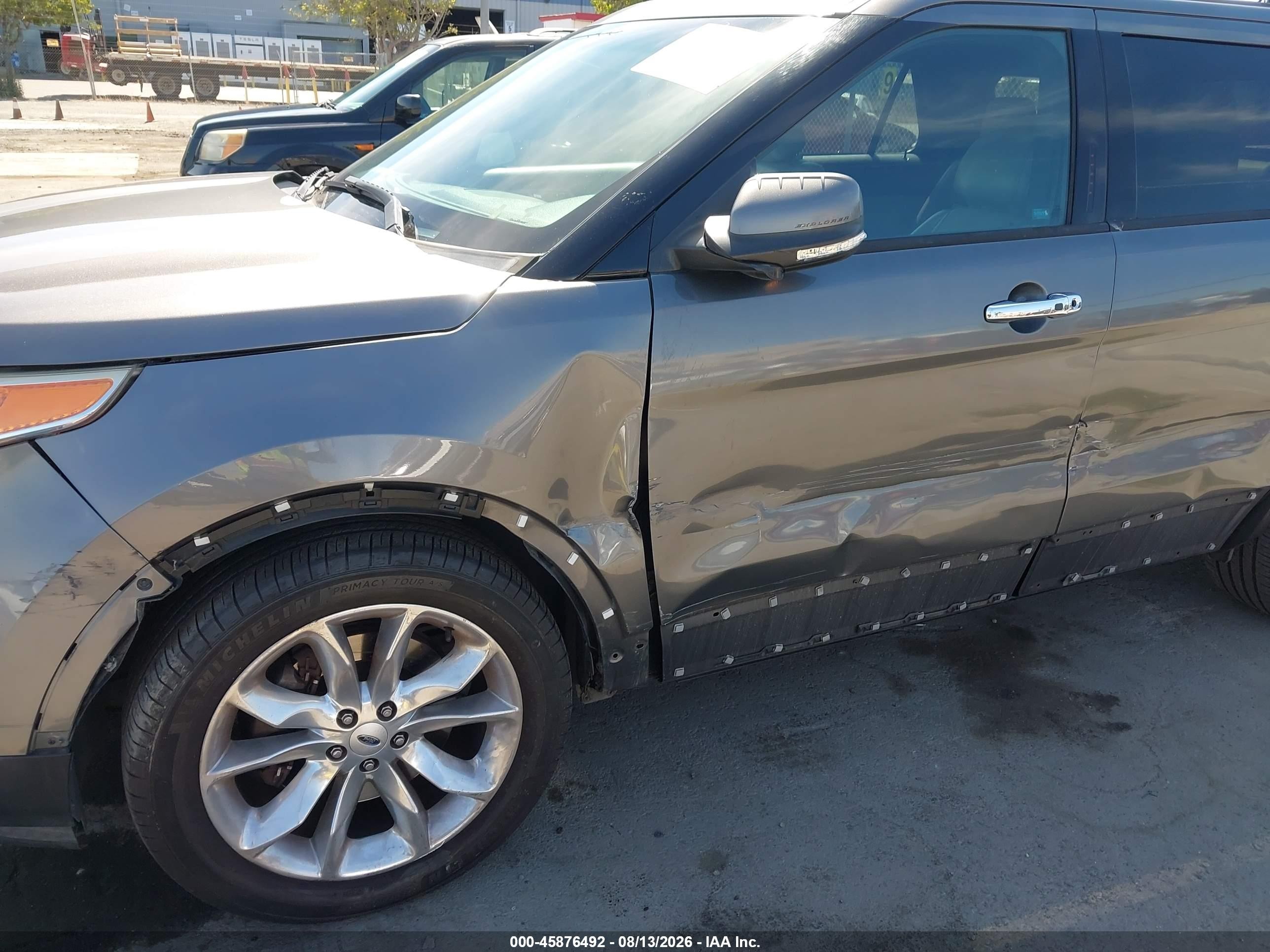 2014 Ford Explorer Limited Gray vin: 1FM5K7F83EGB19404