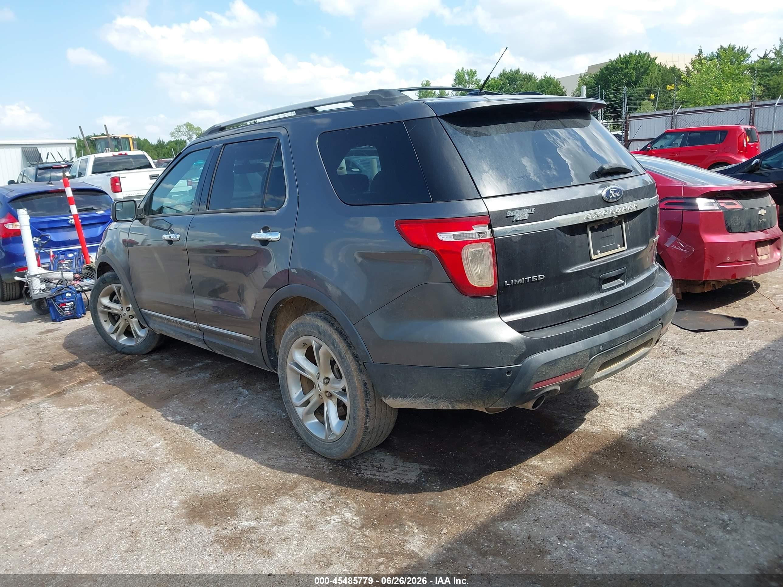 2015 Ford Explorer Limited Gray vin: 1FM5K7F83FGA65975