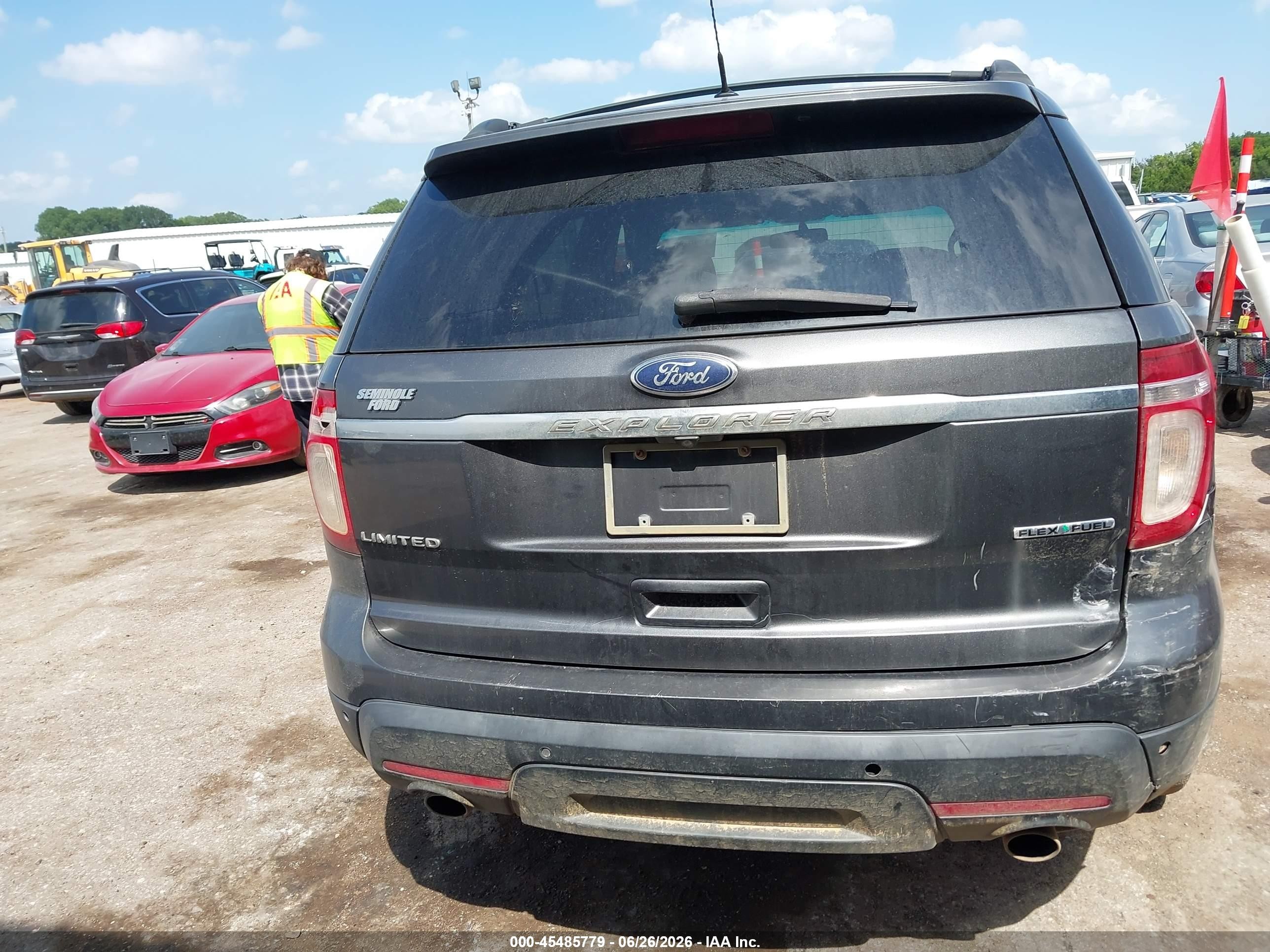 2015 Ford Explorer Limited Gray vin: 1FM5K7F83FGA65975